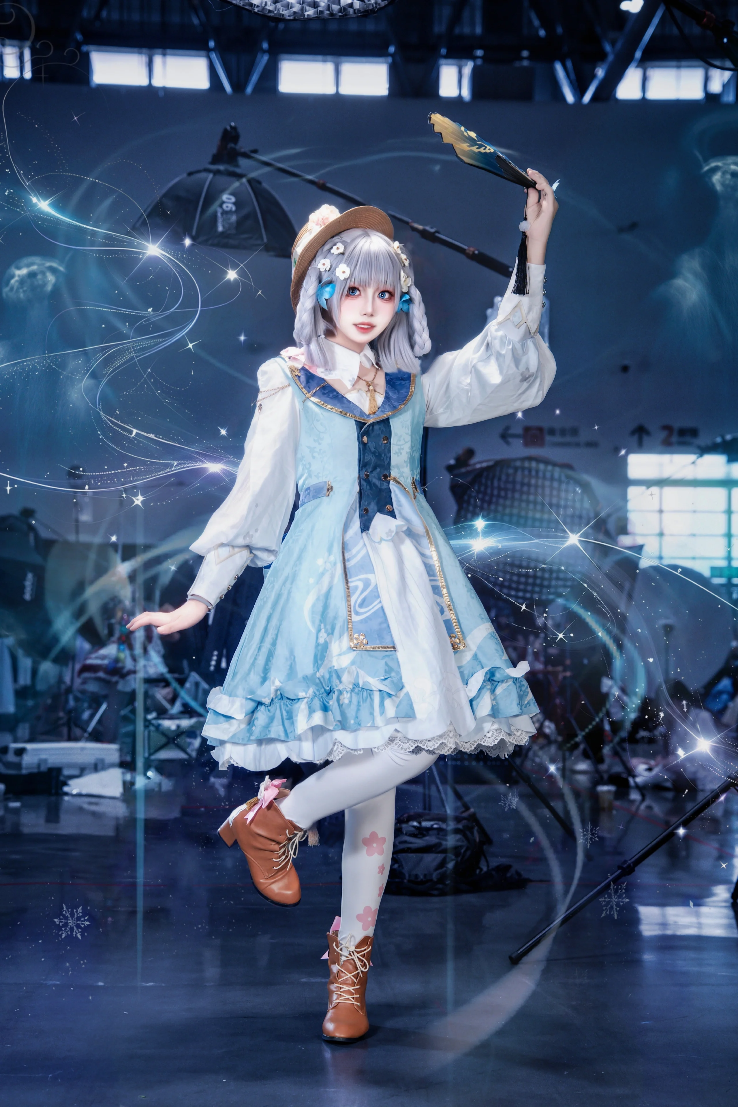【神里绫华cos】花时来信，冰系少女的漫展瞬间 - 第 4 张