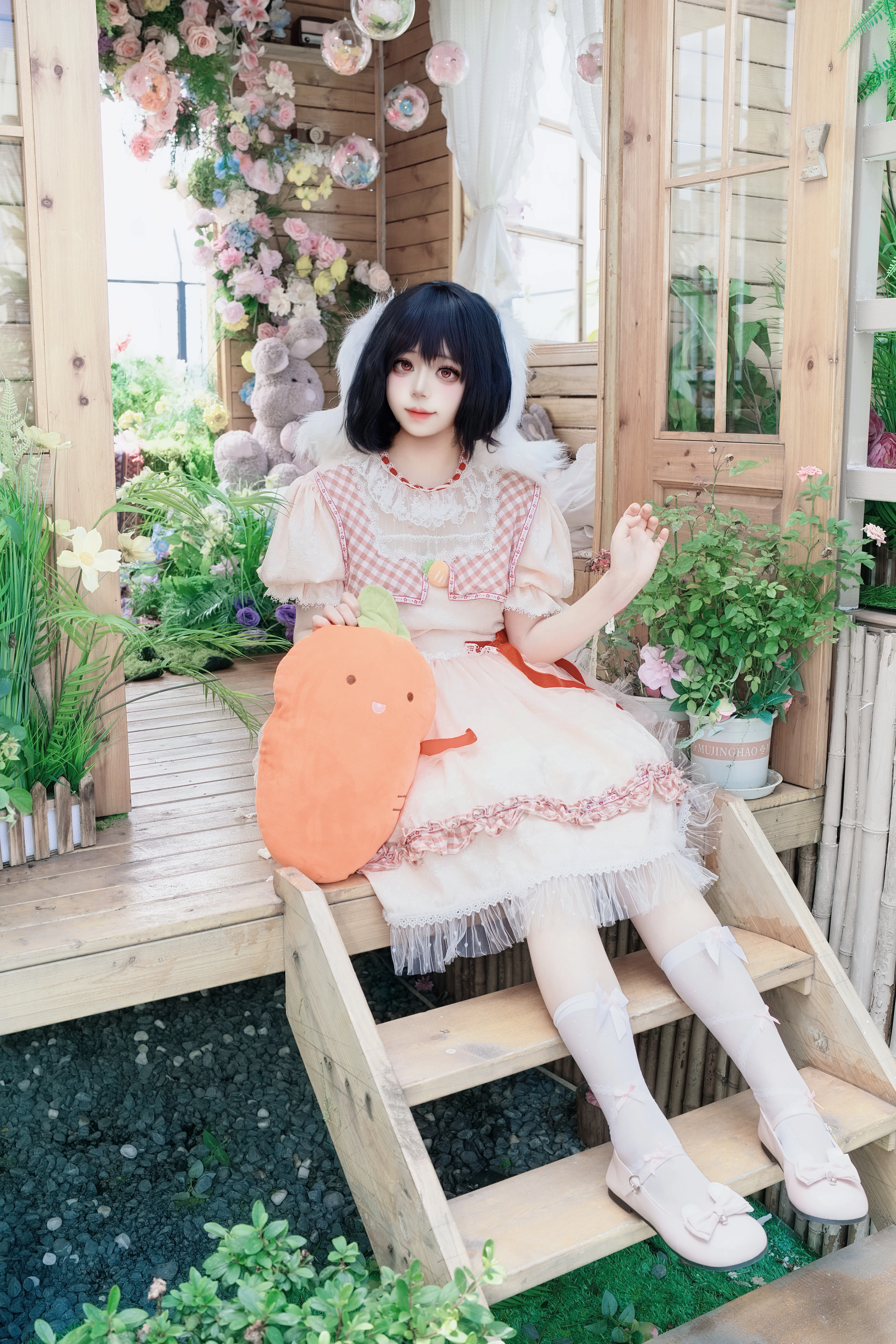 【因幡帝cos】东方project的狡黠兔耳少女来啦