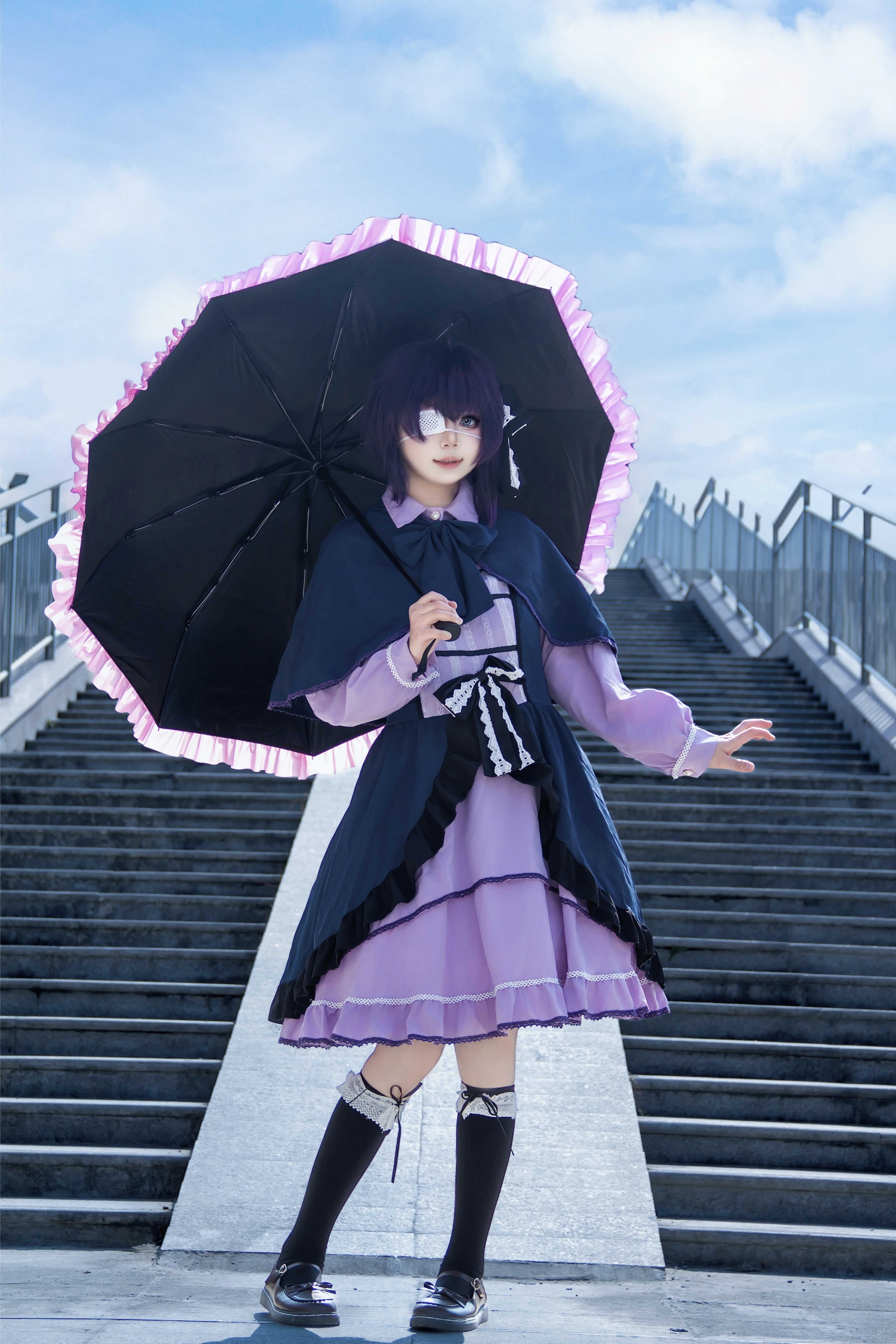 【小鳥遊六花 コスプレ】階段の上の邪王真眼が一番輝く - 8 枚目