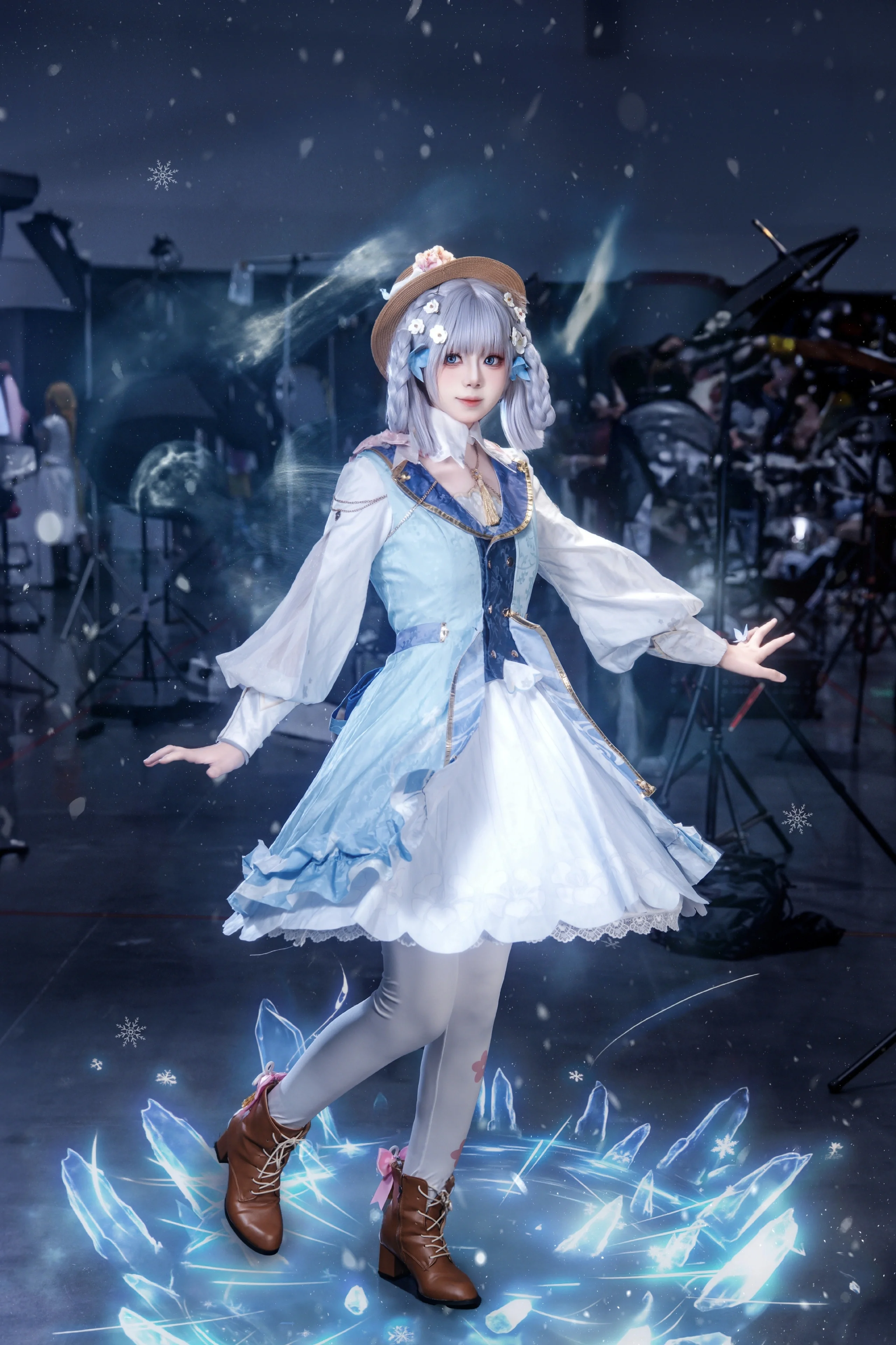 【神里綾華 コスプレ】稲妻の白鷺の姫君、氷霜の力よ咲き誇れ