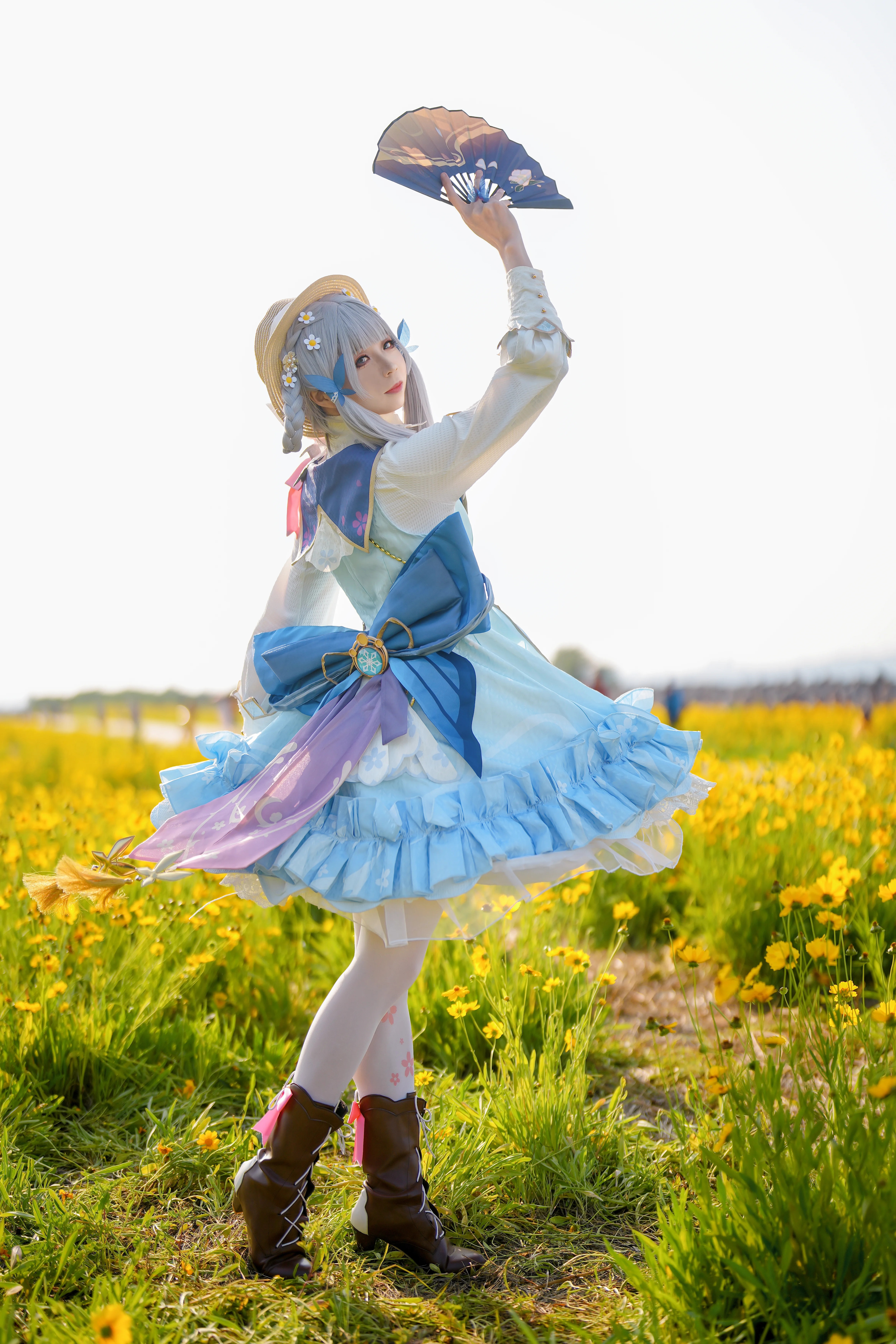【神里绫华cos】在金黄油菜花海中捕捉清盈的瞬间