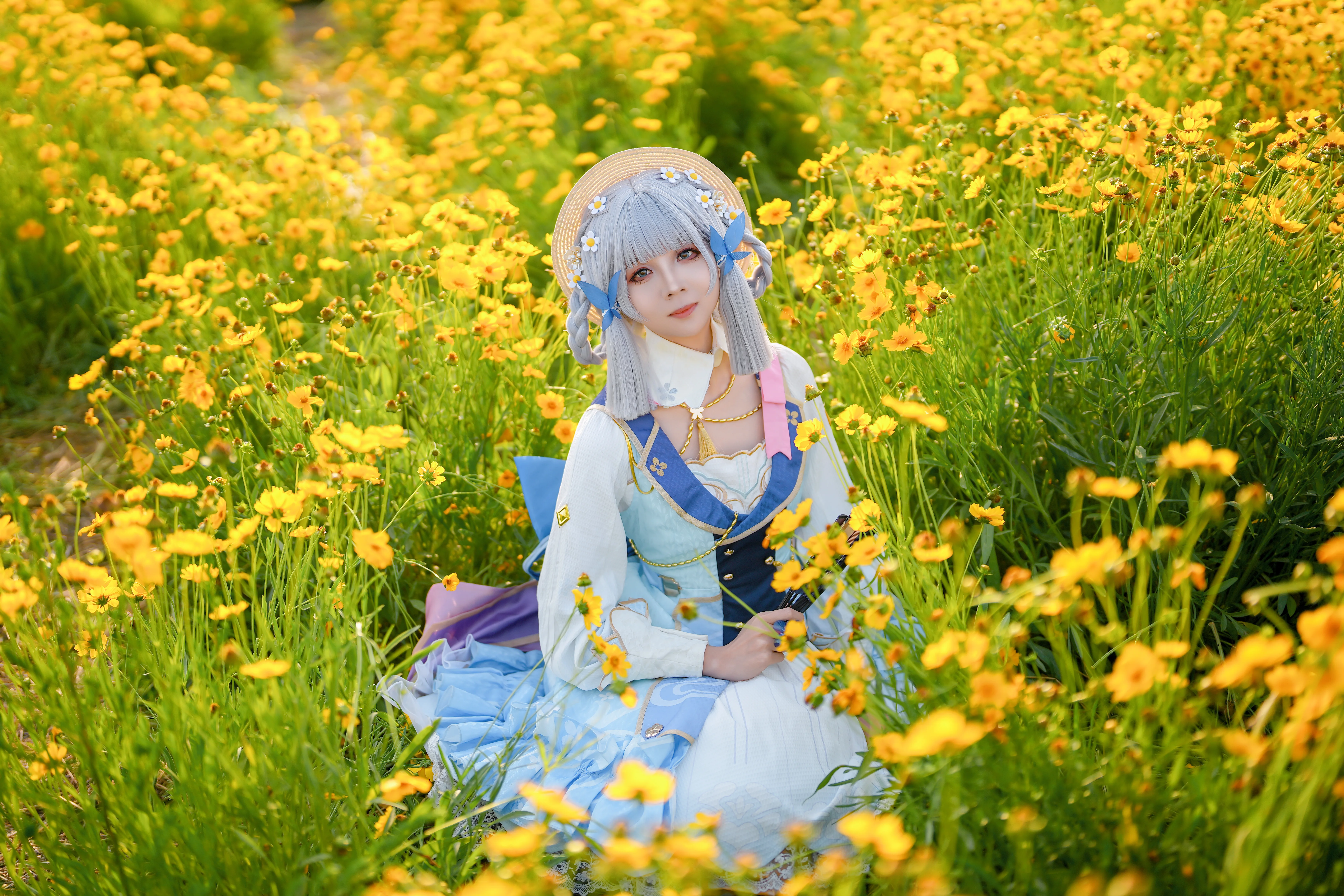 【神里绫华cos】在金黄油菜花海中捕捉清盈的瞬间 - 第 2 张