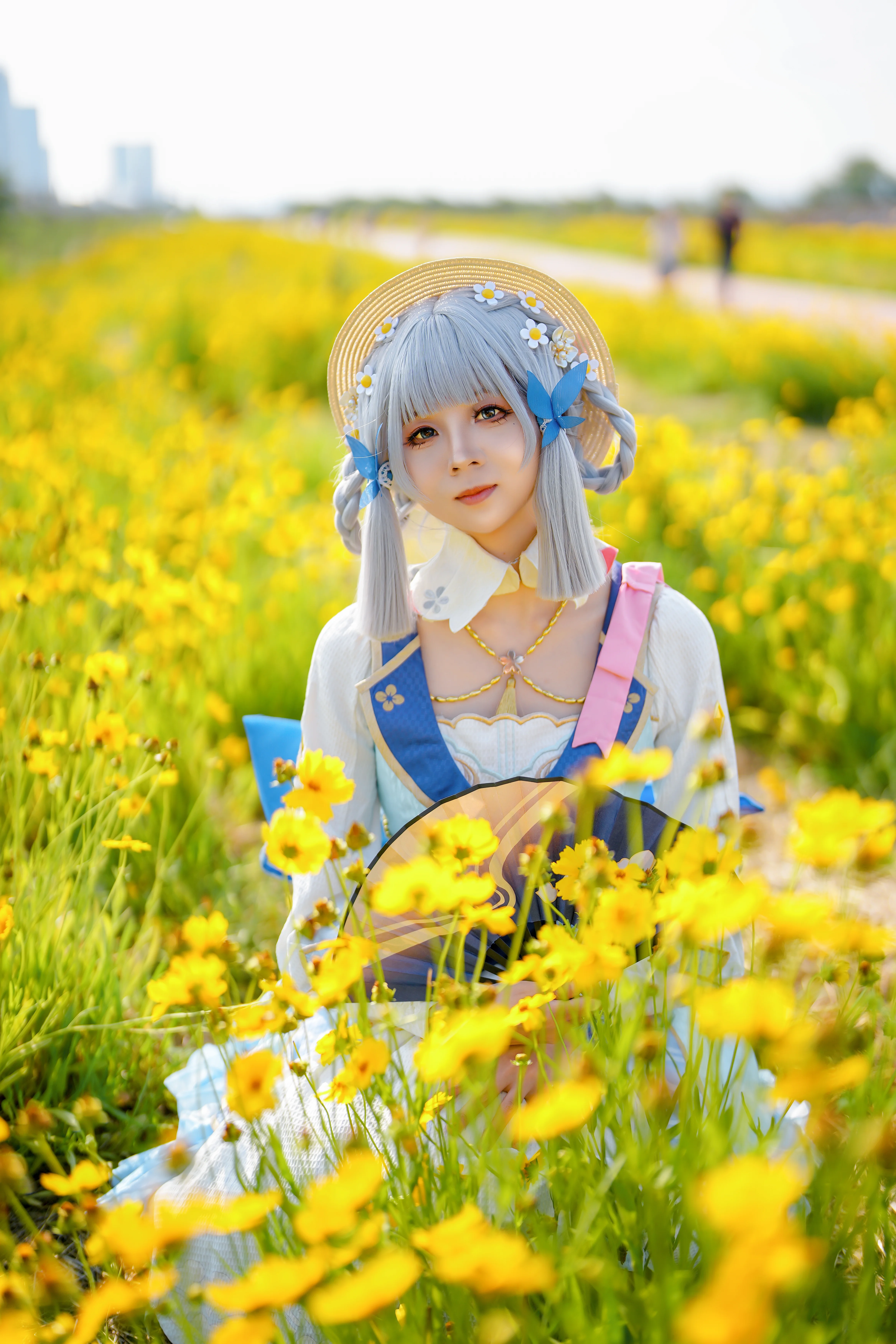 【神里绫华cos】在金黄油菜花海中捕捉清盈的瞬间 - 第 3 张