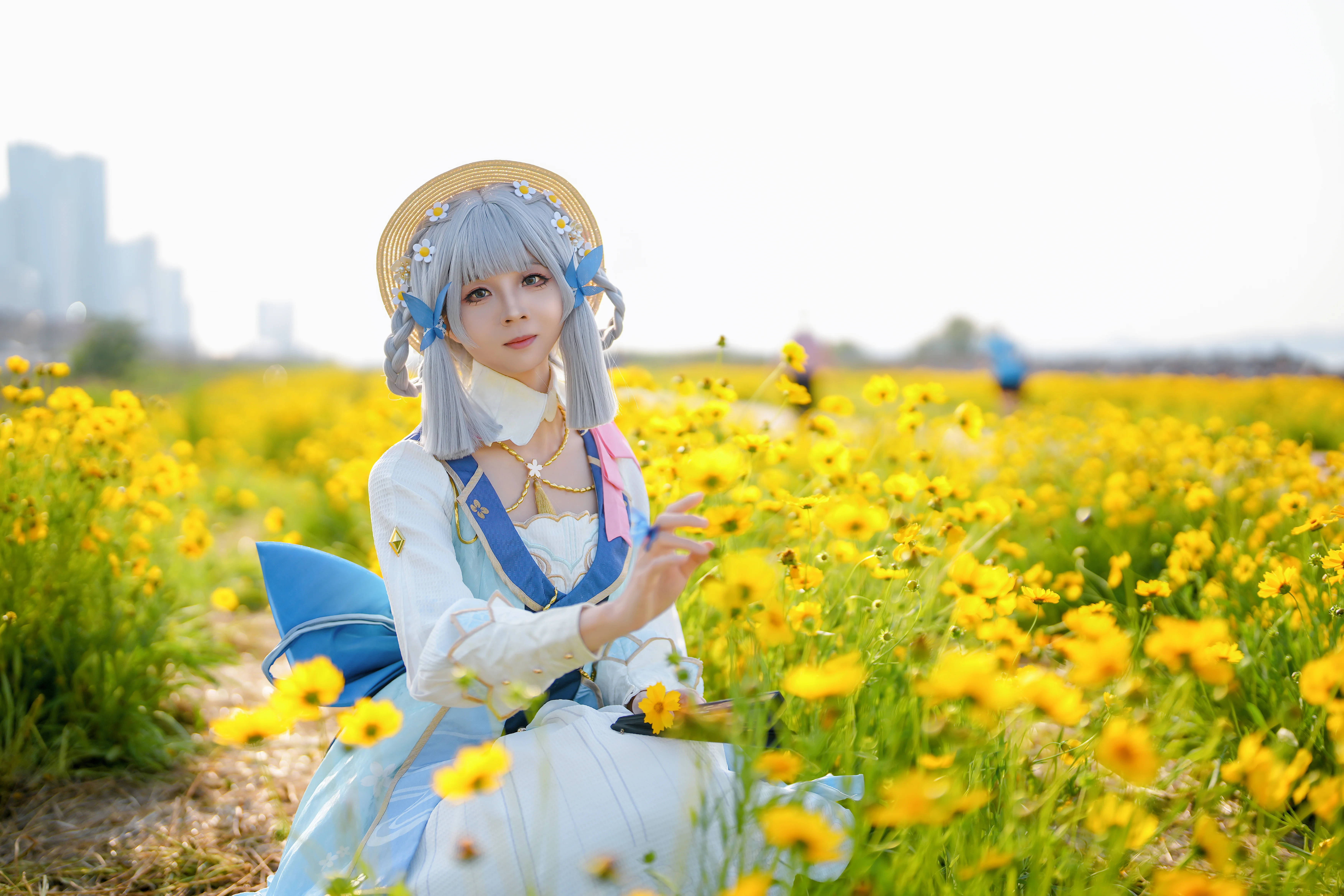【神里绫华cos】在金黄油菜花海中捕捉清盈的瞬间 - 第 4 张