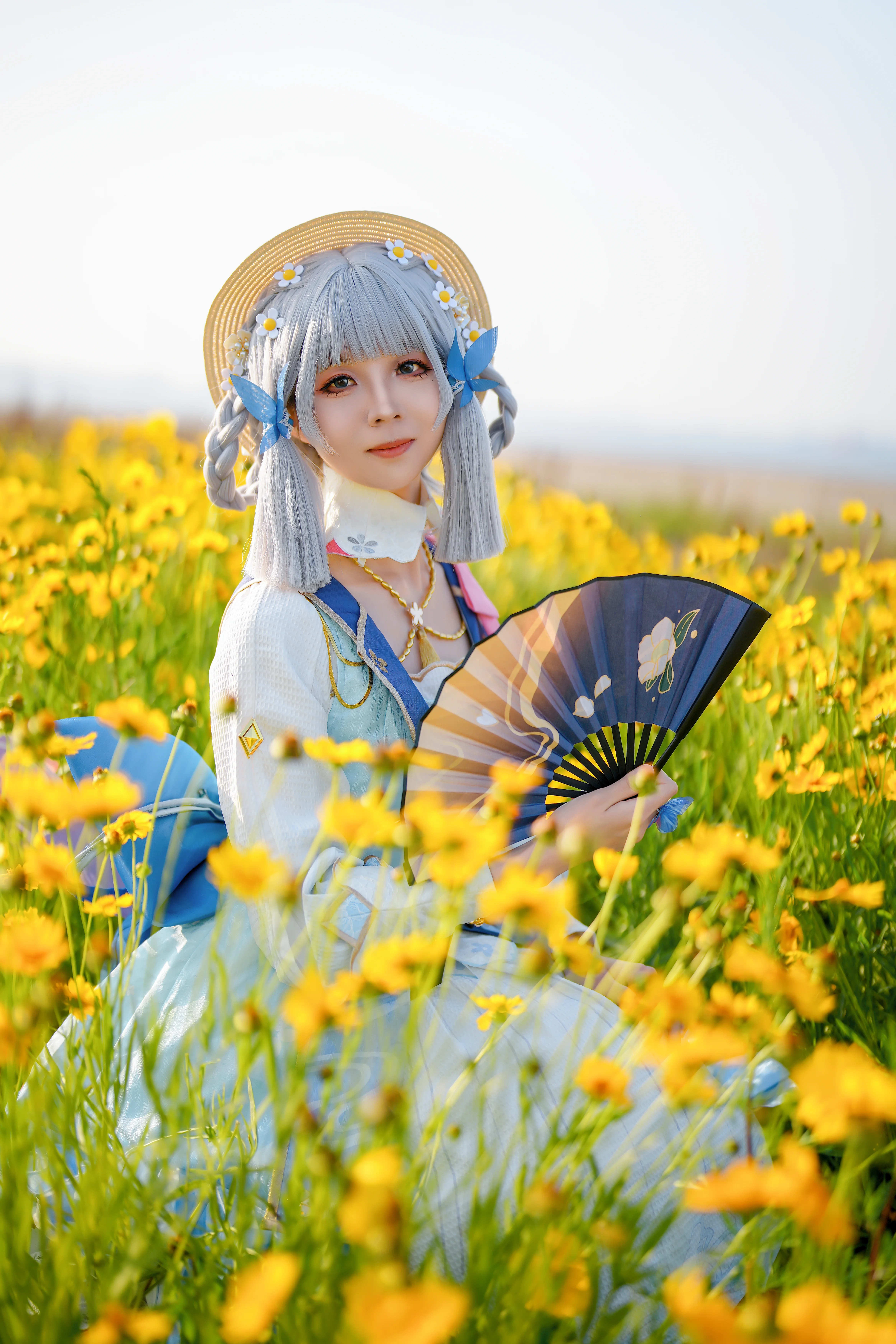 【神里绫华cos】在金黄油菜花海中捕捉清盈的瞬间 - 第 6 张