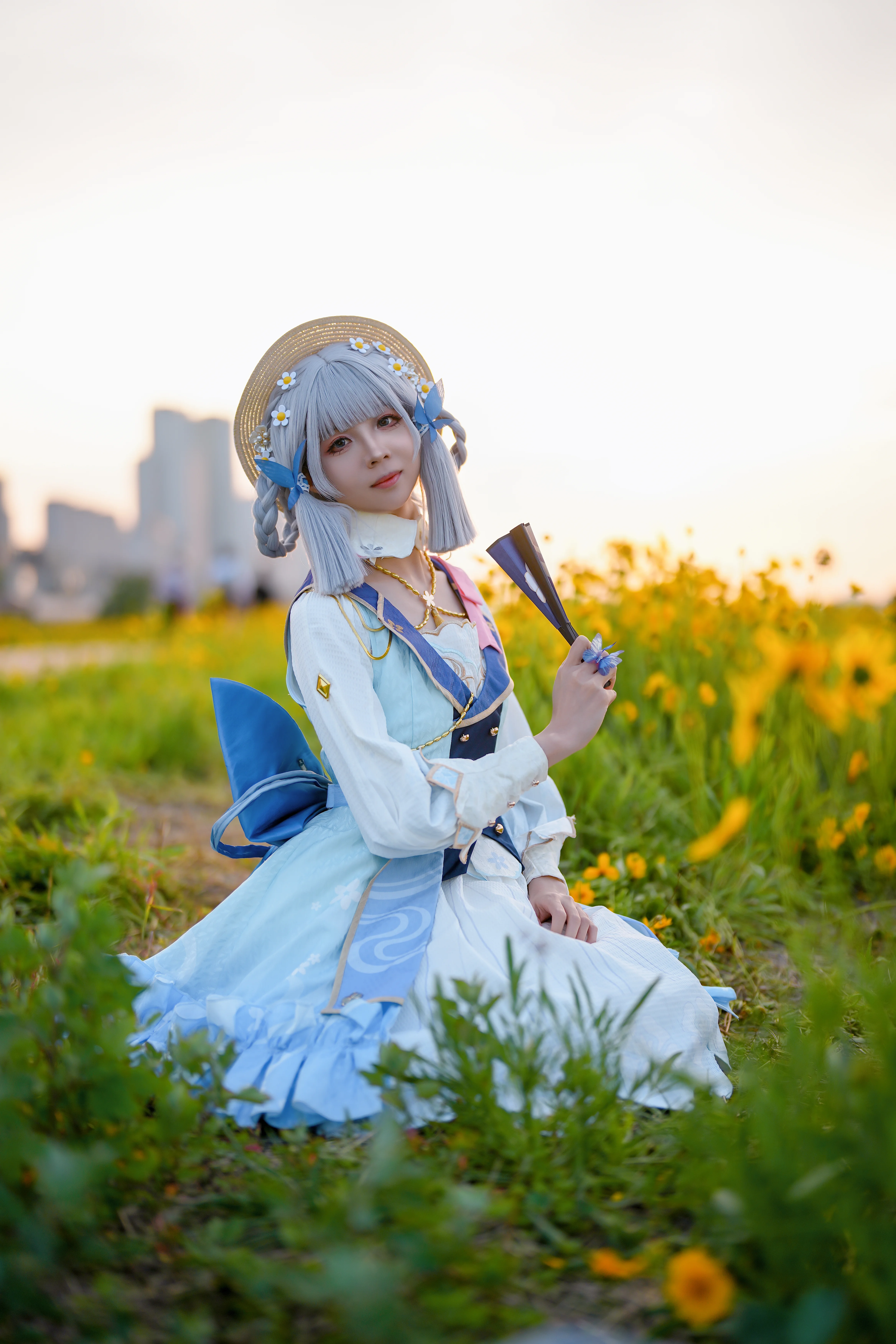 【神里绫华cos】在金黄油菜花海中捕捉清盈的瞬间 - 第 9 张