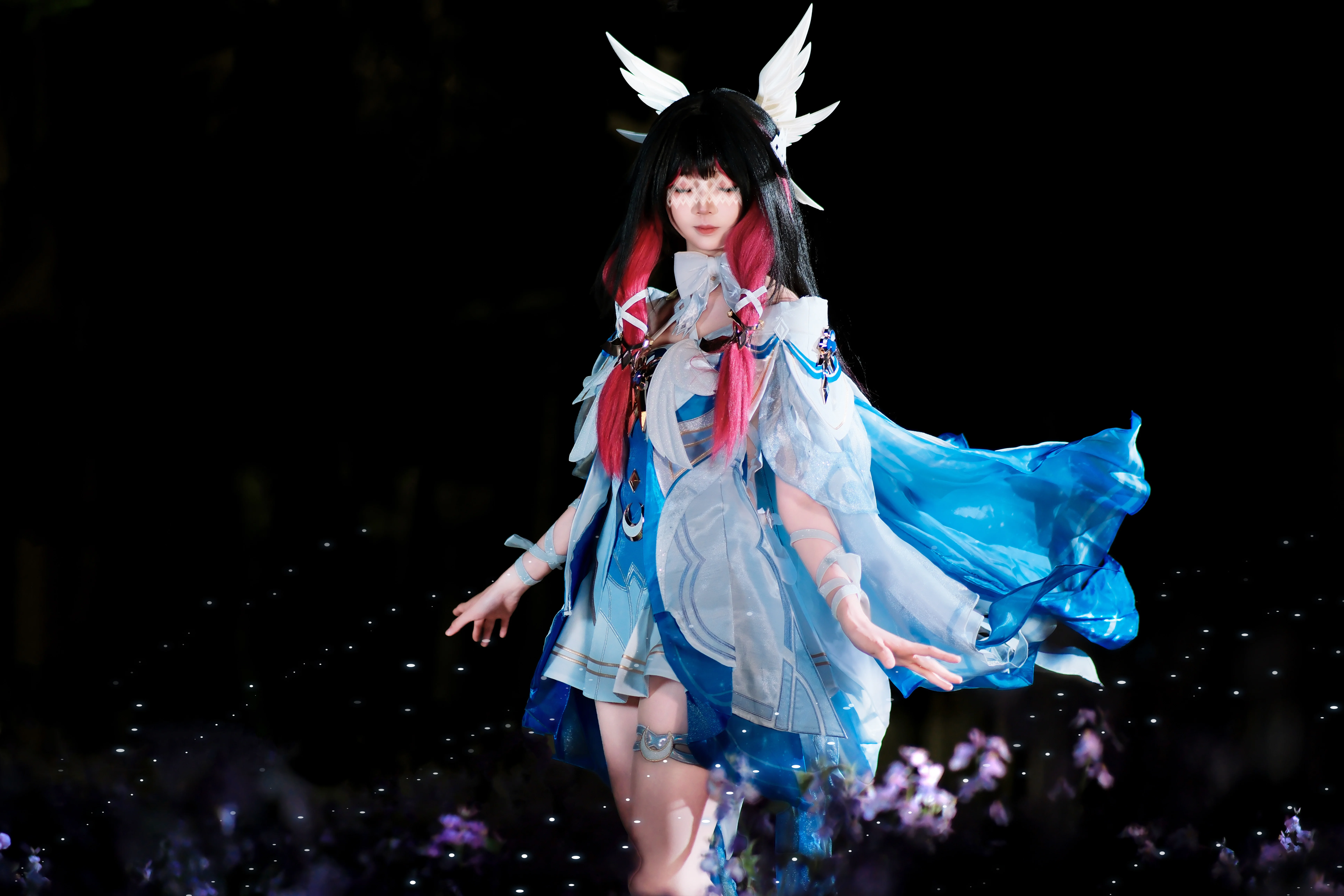 【哥伦比娅cos】原神少女的繁花梦境夜拍 - 第 4 张