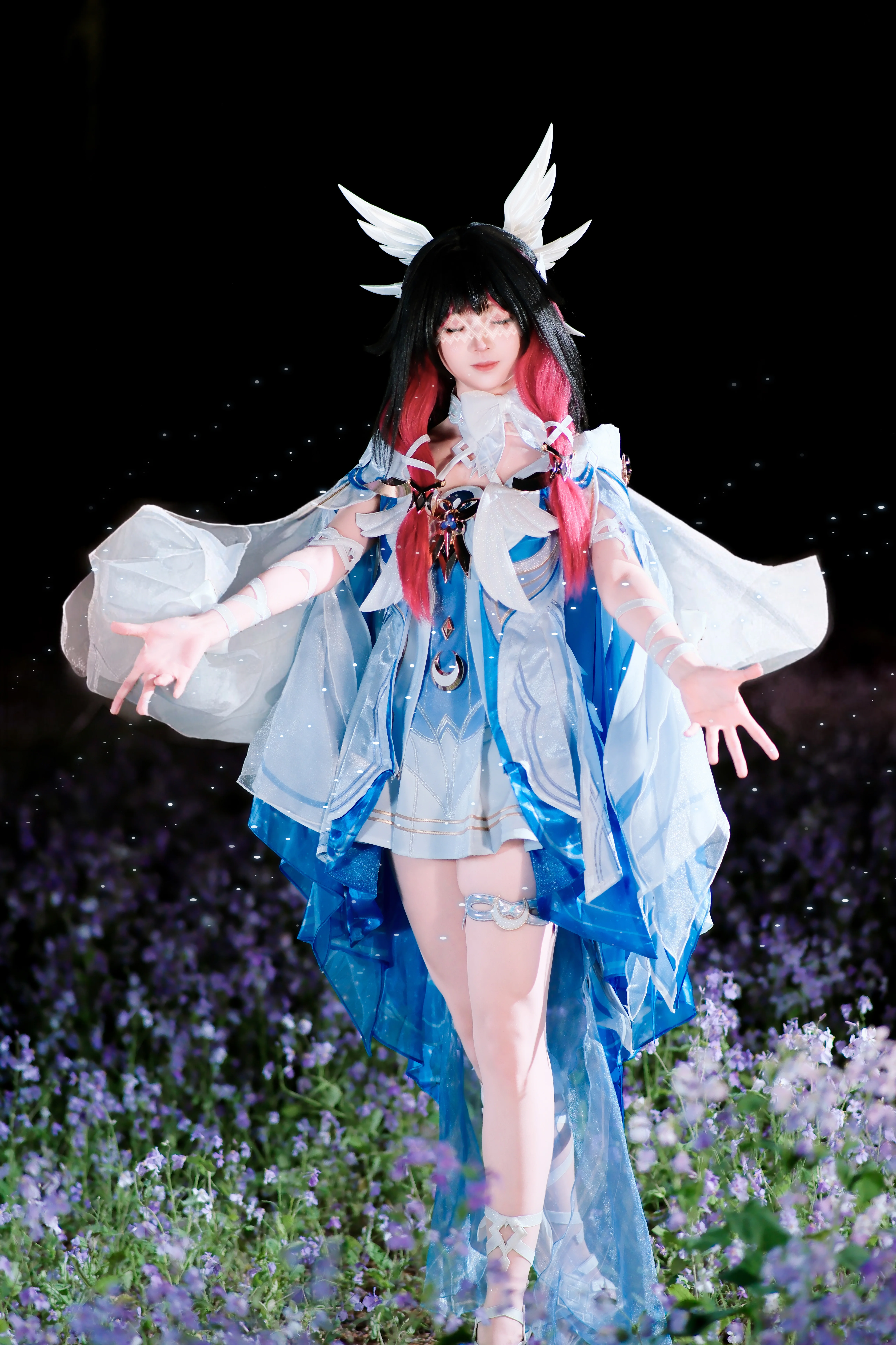 【哥倫比婭cos】原神少女的繁花夢境夜拍