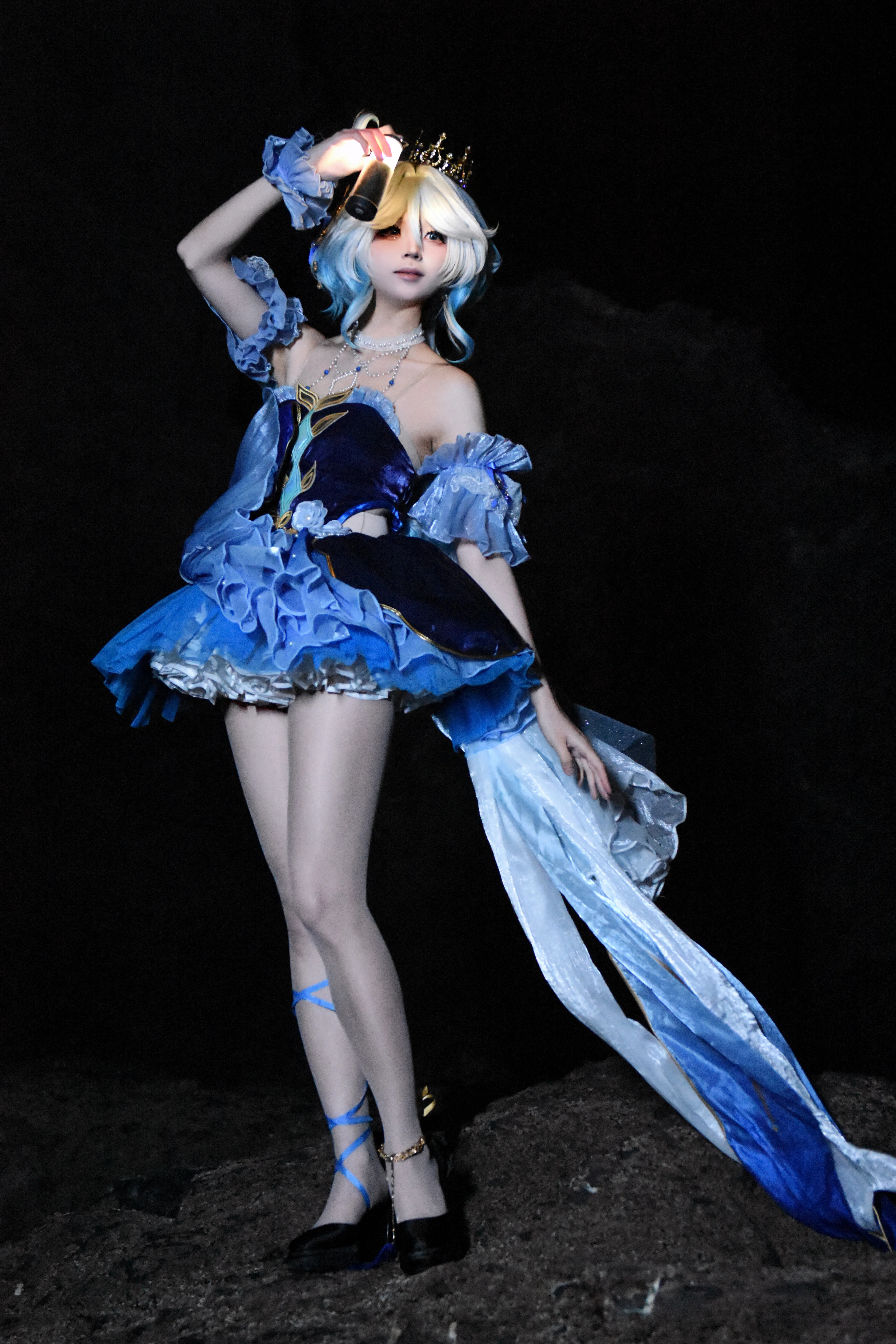 【芙宁娜cos】原神水神的静谧夜曲 - 第 6 张