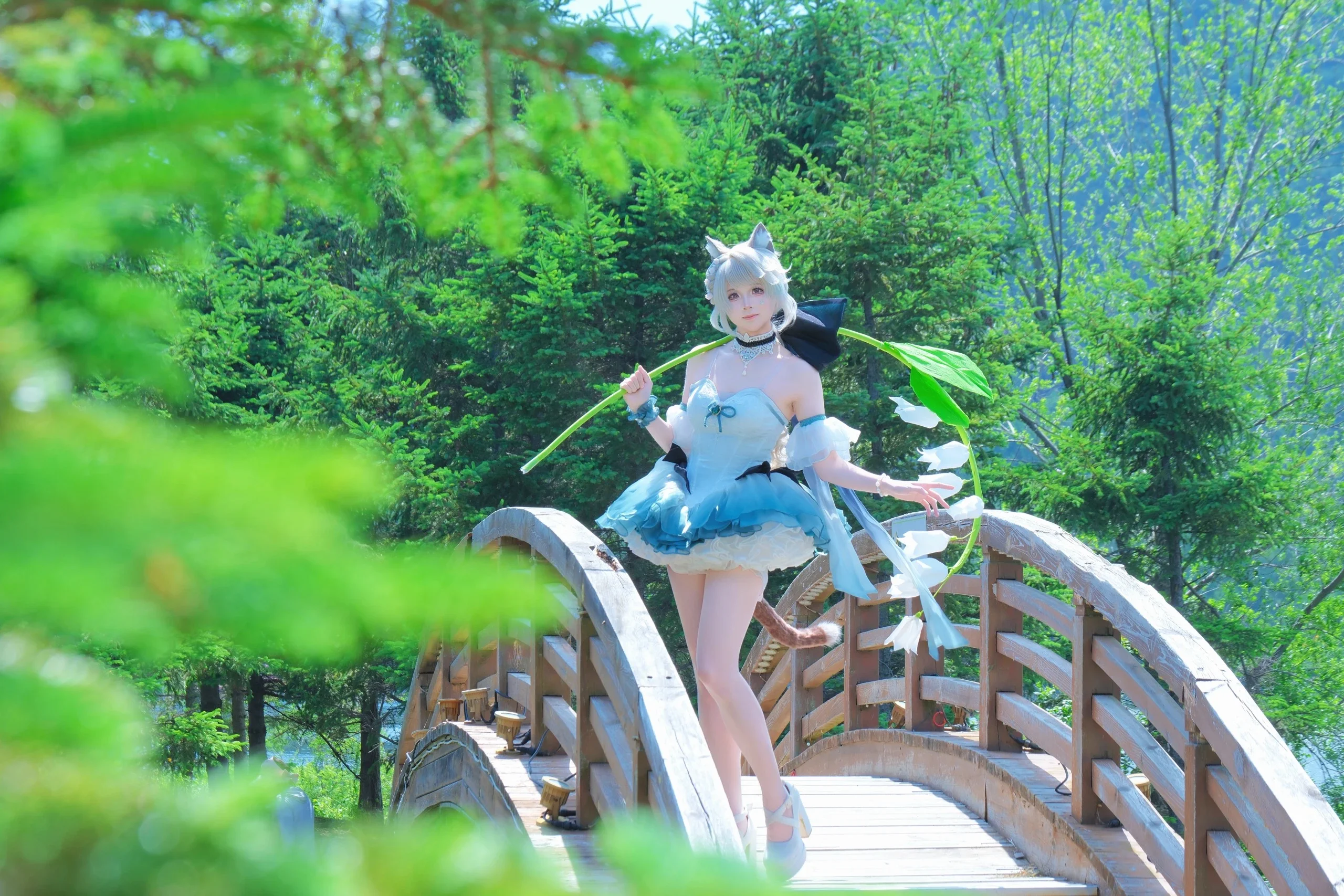 【琳妮特cos】原神猫耳少女的夏日飘带随拍 - 第 5 张