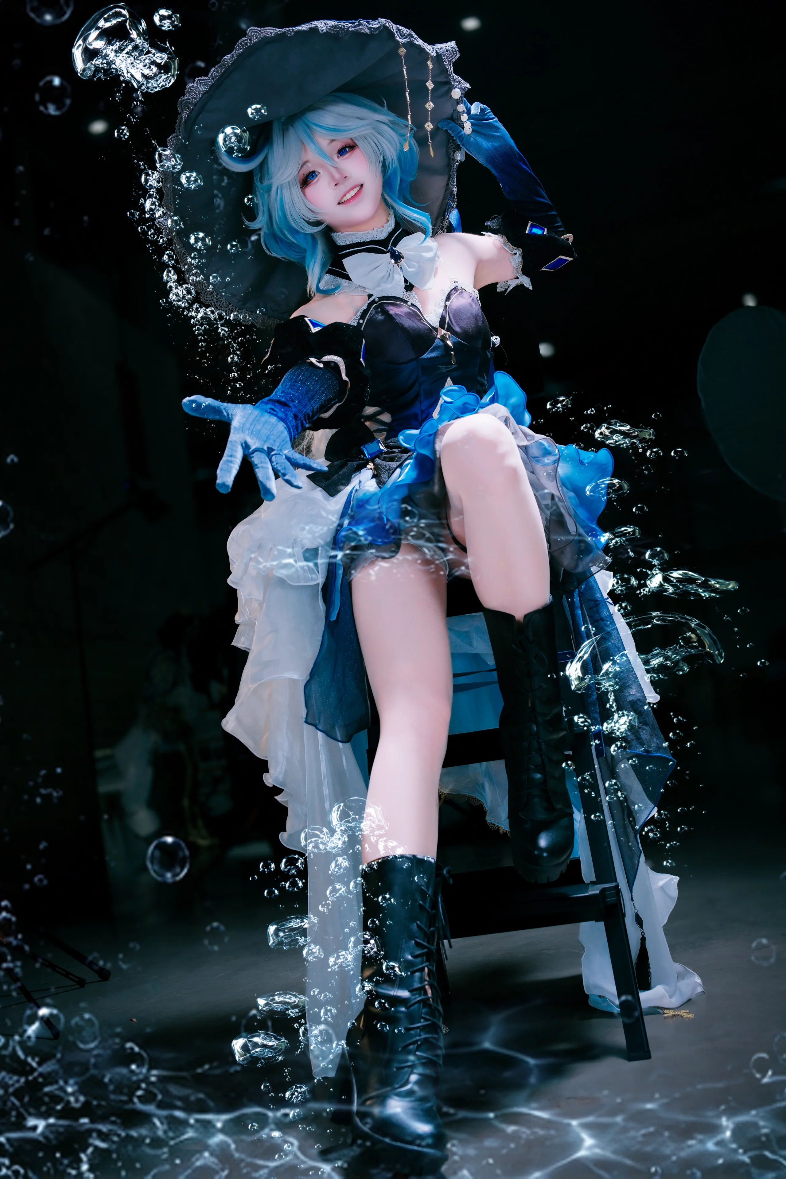 【芙寧娜cos】原神角色私設，帶來深海來信的藍色魔法 - 第 1 張