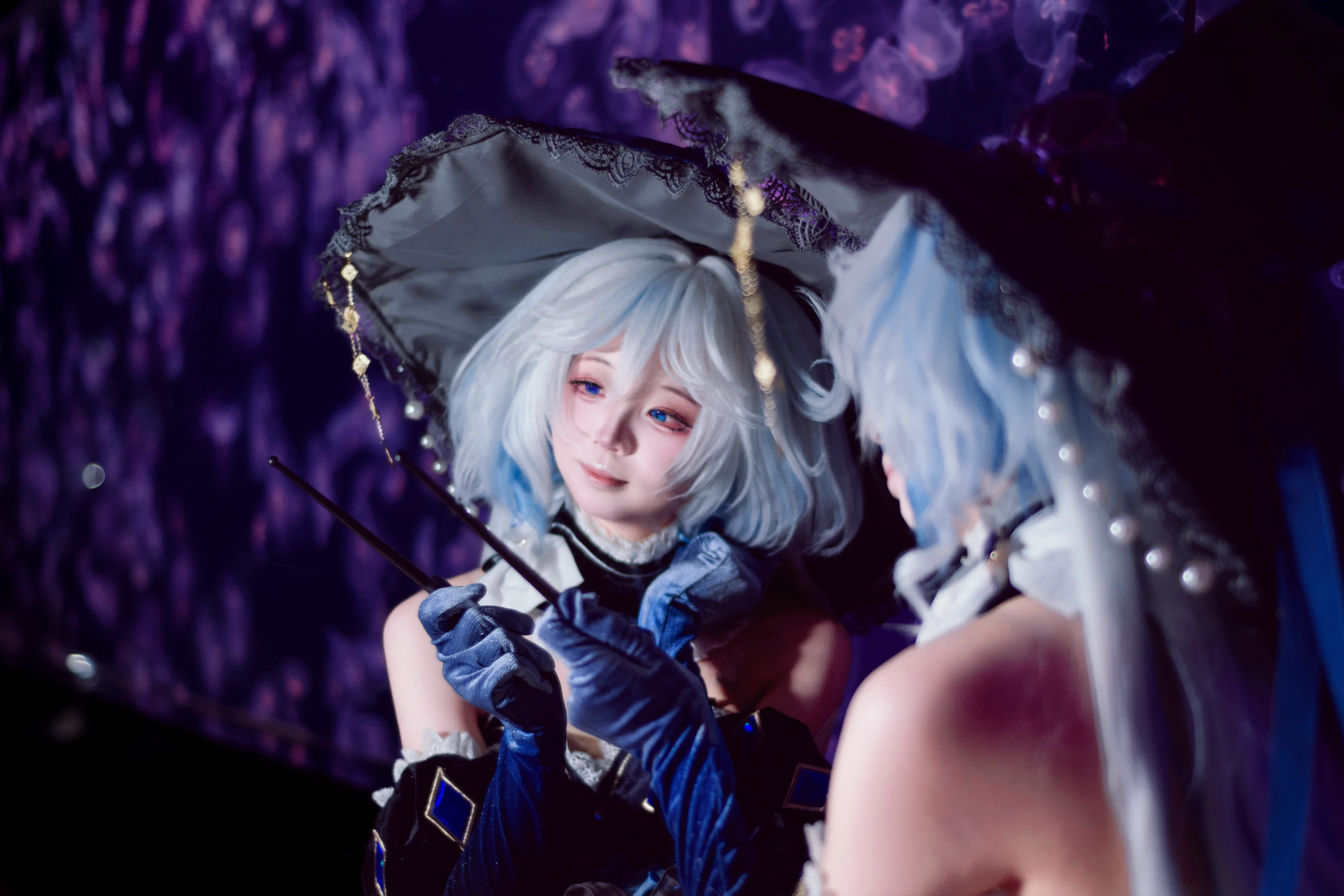 【芙宁娜cos】原神水族馆私设深海魔女 - 第 1 张