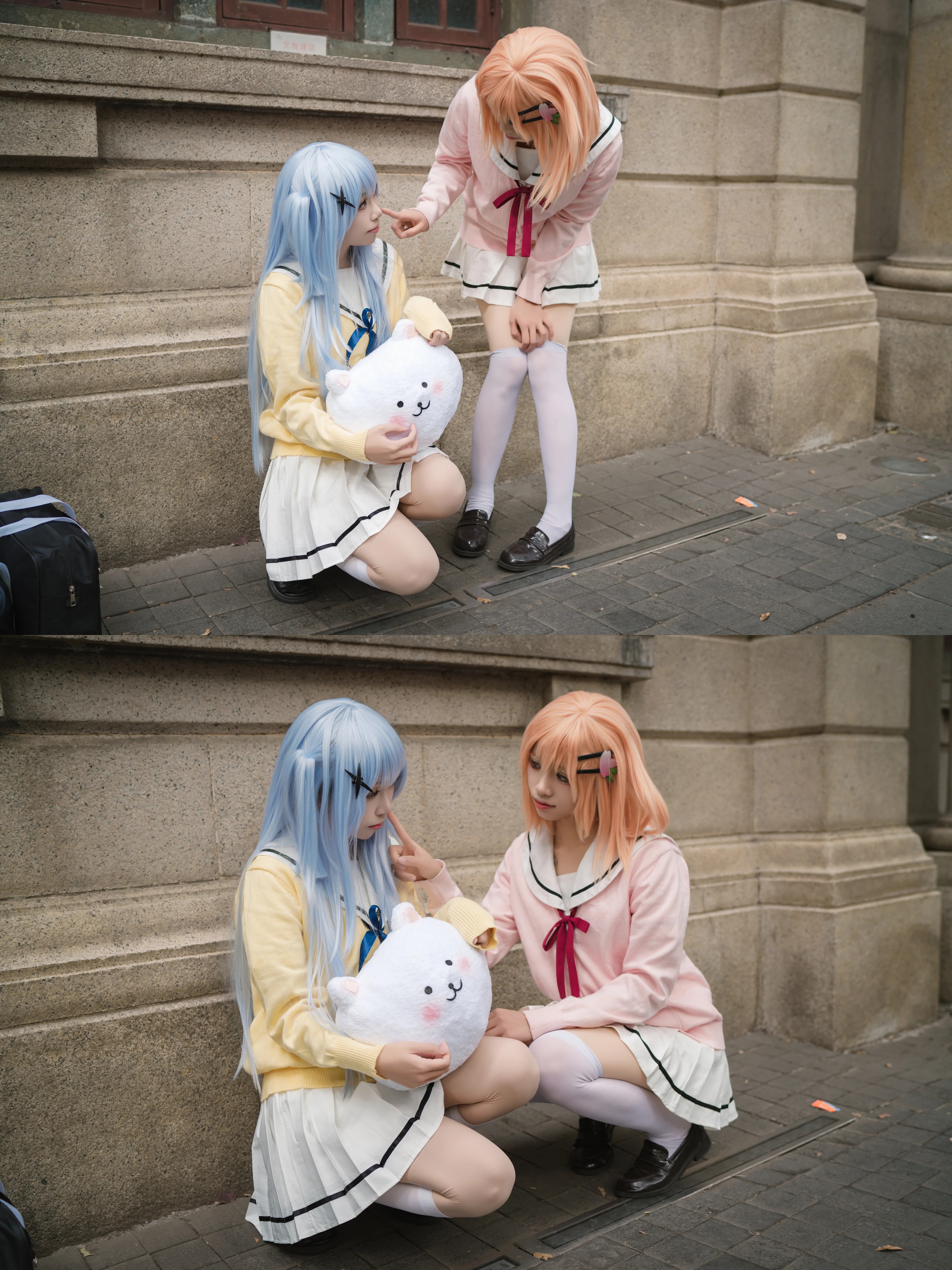 [Chino Kafu and Cocoa Hoto Cosplay] A Moe-Style Healing Moment in the World of "Is the Order a Rabbit?" - Image 1