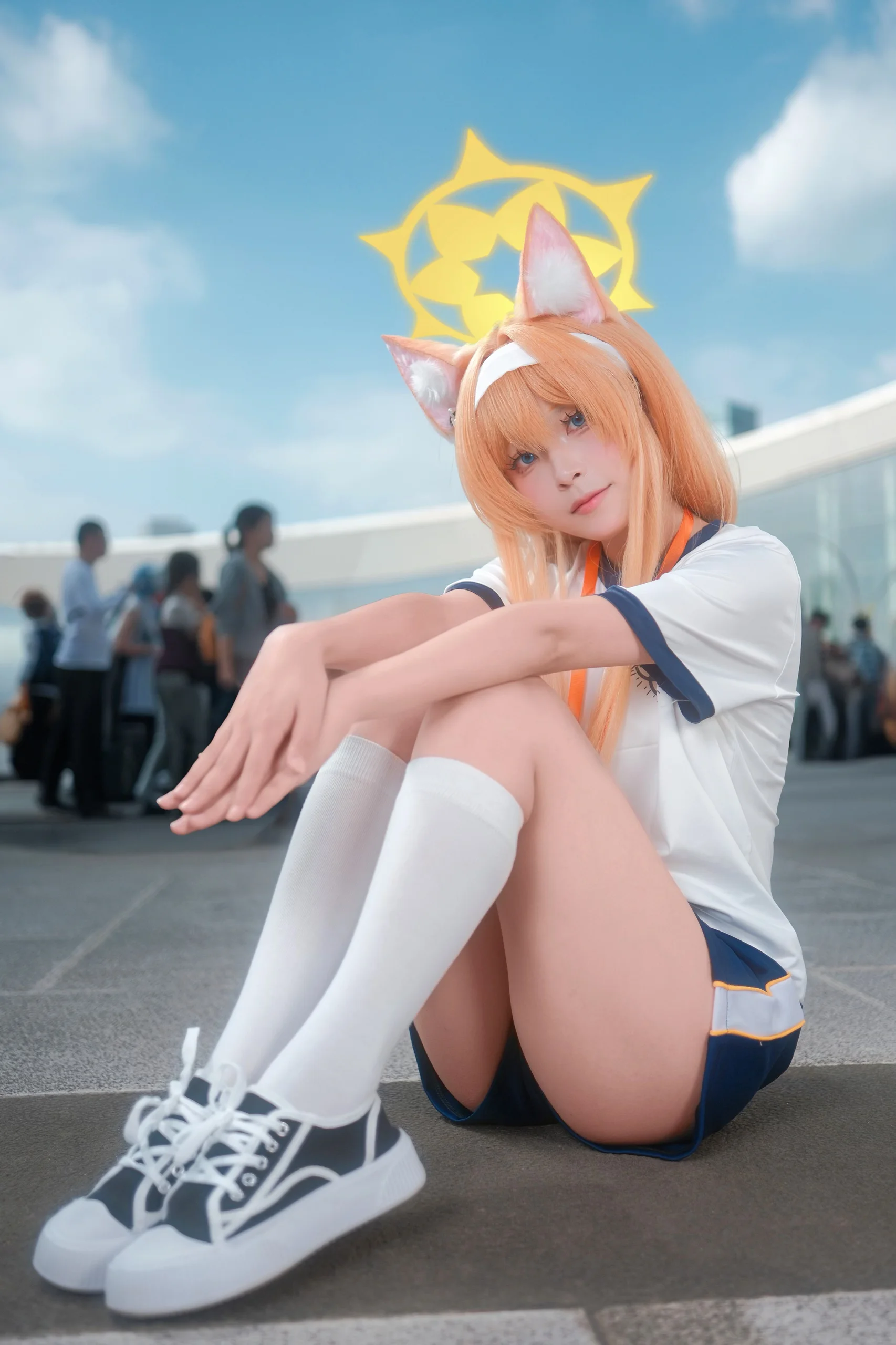 [Iochi Mari cosplay] Catching This Lively Little Fox Under the Sun of Blue Archive - Image 3