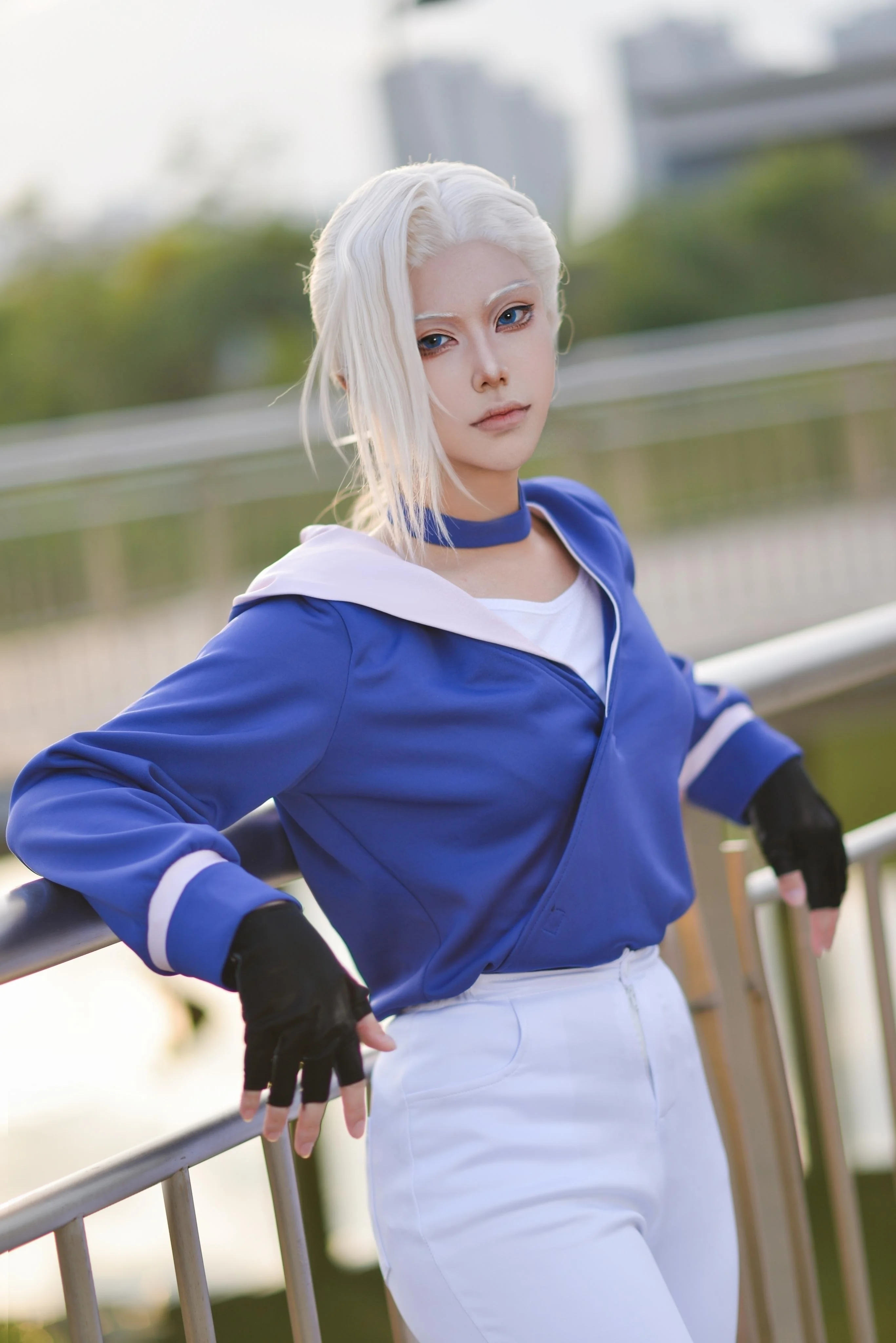 【鹿野cos】罗小黑战记2，蓝白道服里的冷冽战意 - 第 1 张