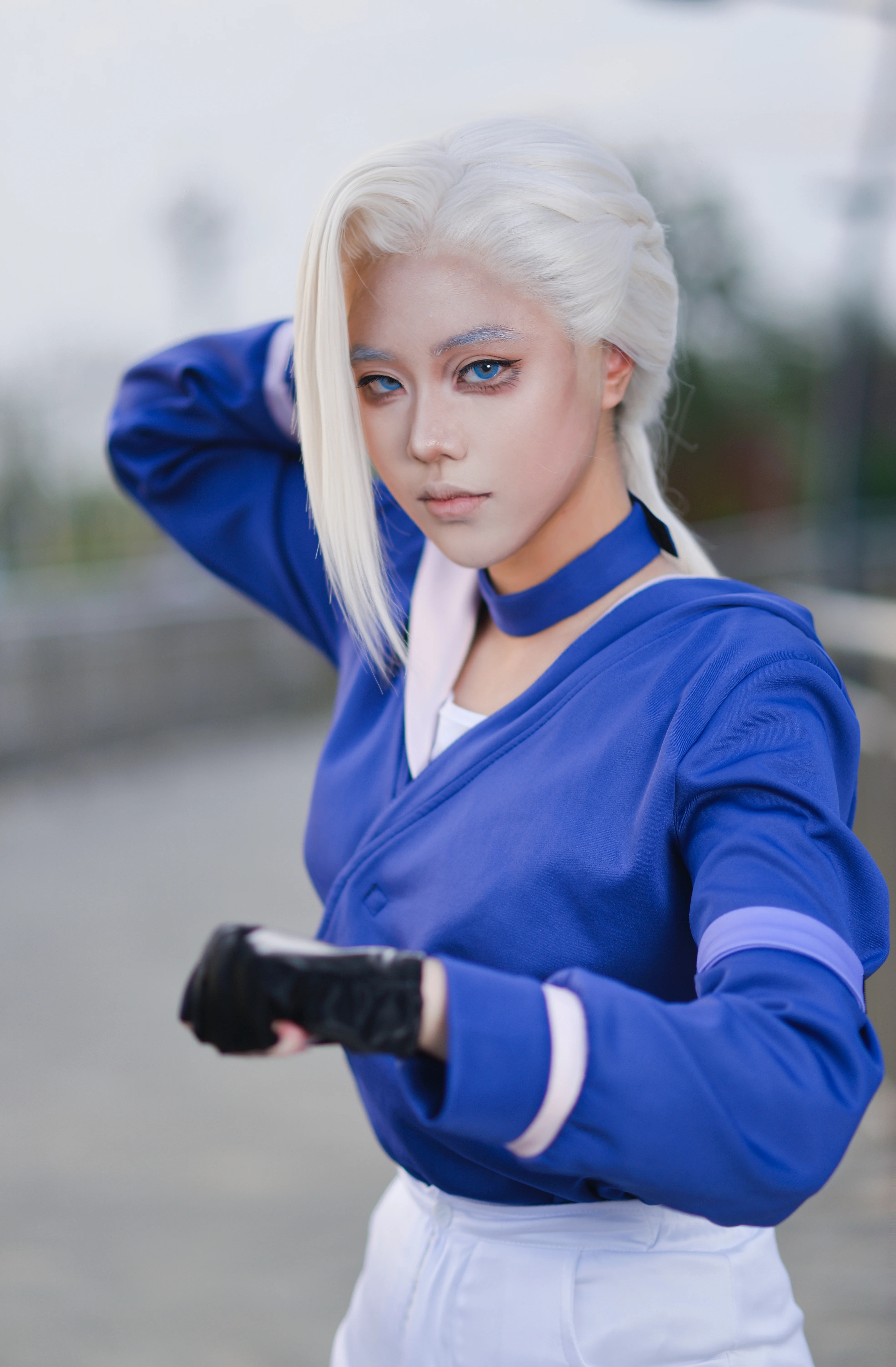 【鹿野cos】罗小黑战记2，蓝白道服里的冷冽战意 - 第 2 张