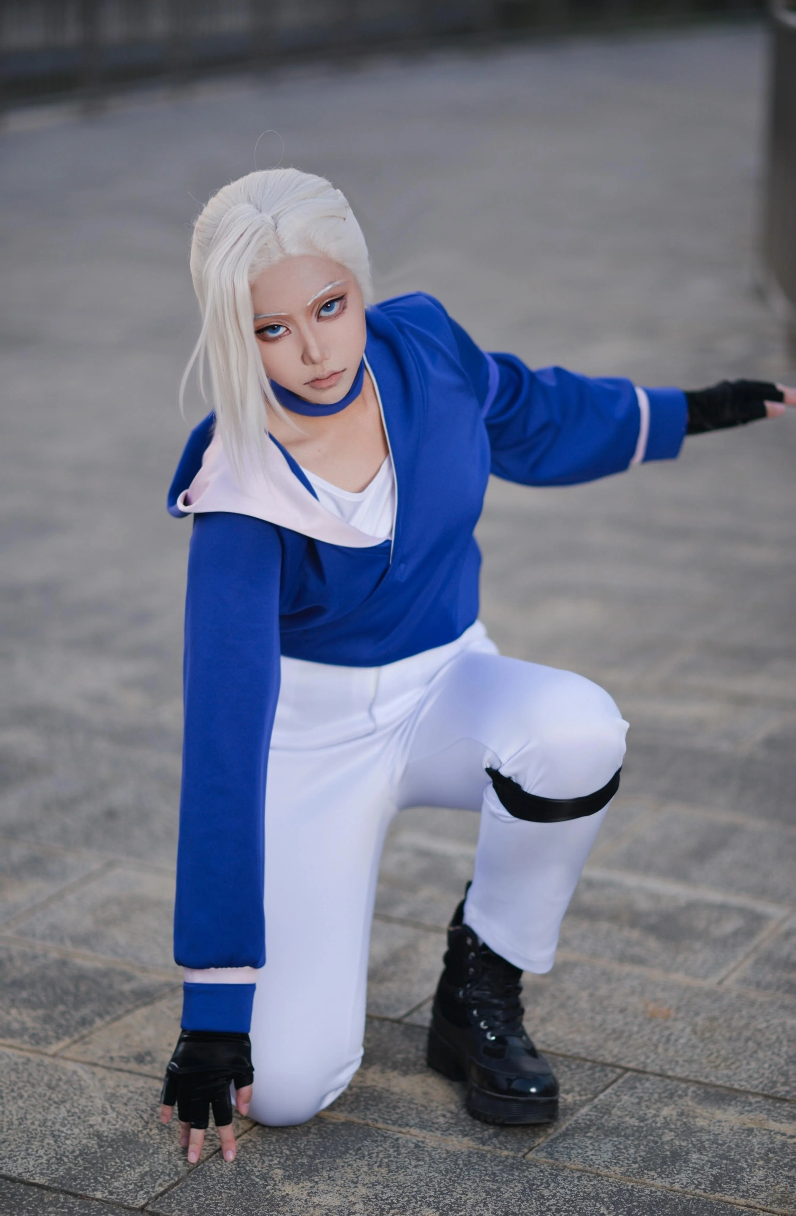【鹿野cos】罗小黑战记2，蓝白道服里的冷冽战意 - 第 5 张