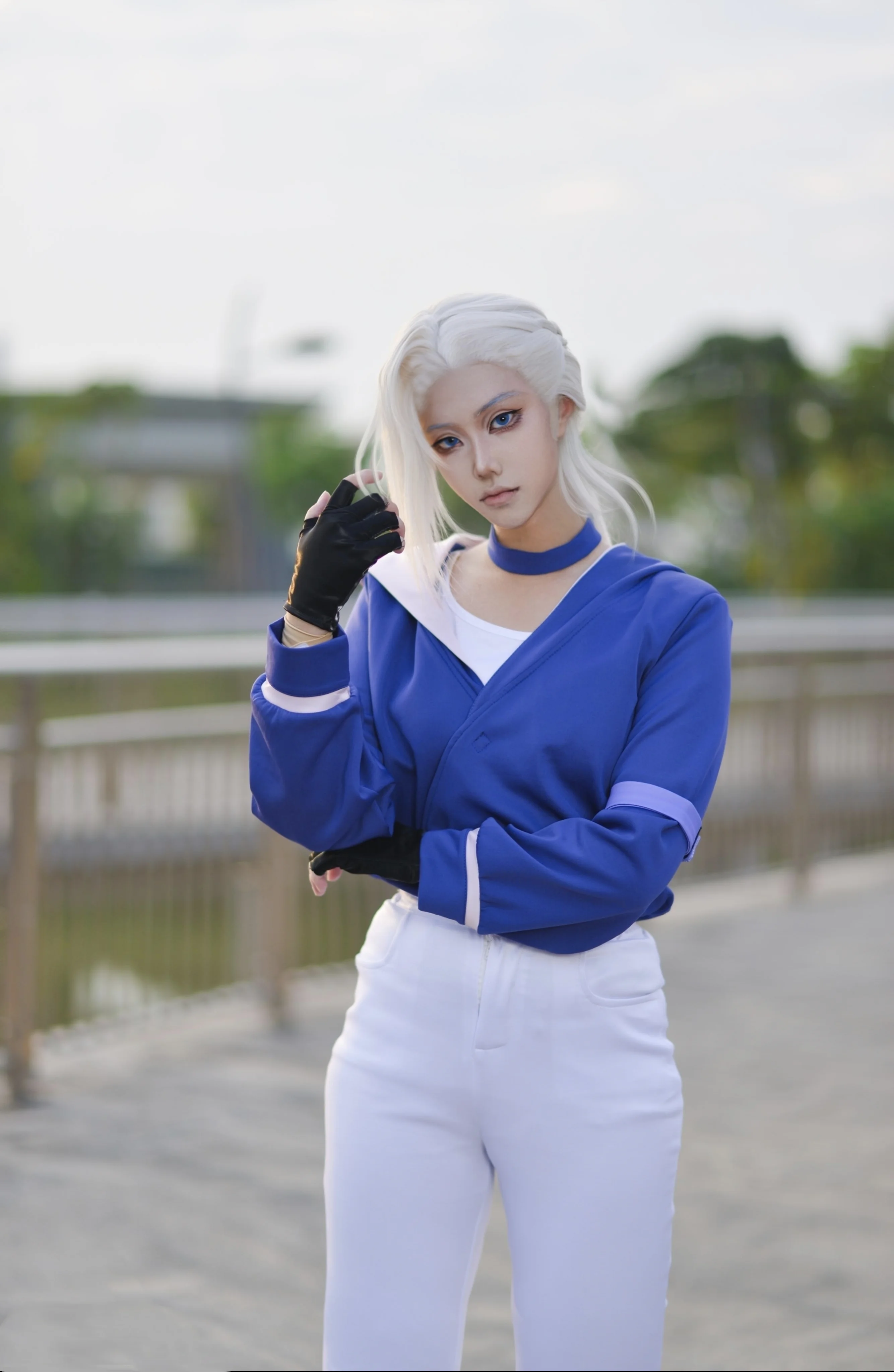 【鹿野cos】罗小黑战记2，蓝白道服里的冷冽战意 - 第 6 张