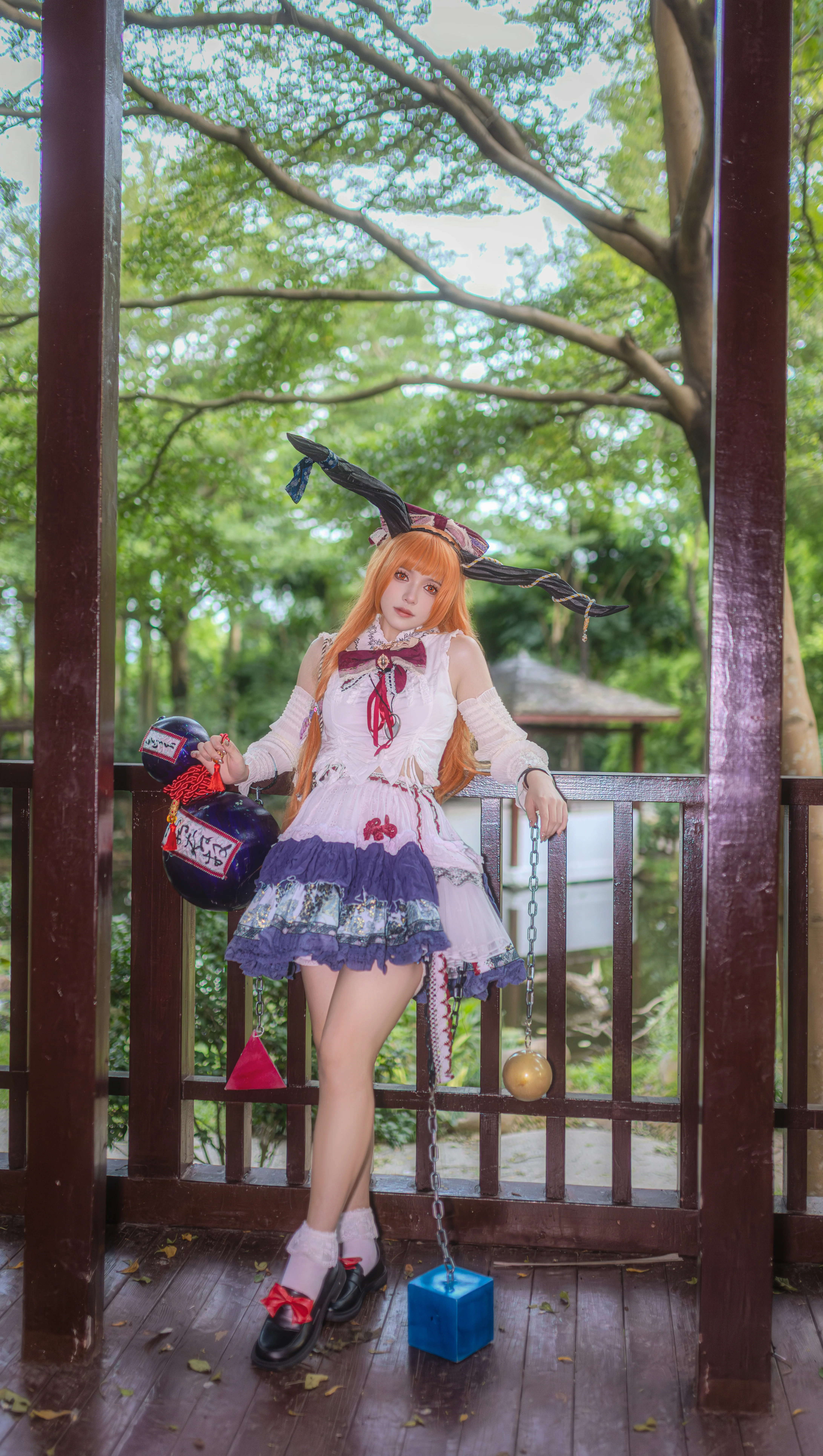 橘发与酒葫芦的户外实景cosplay分享 - 第 1 张