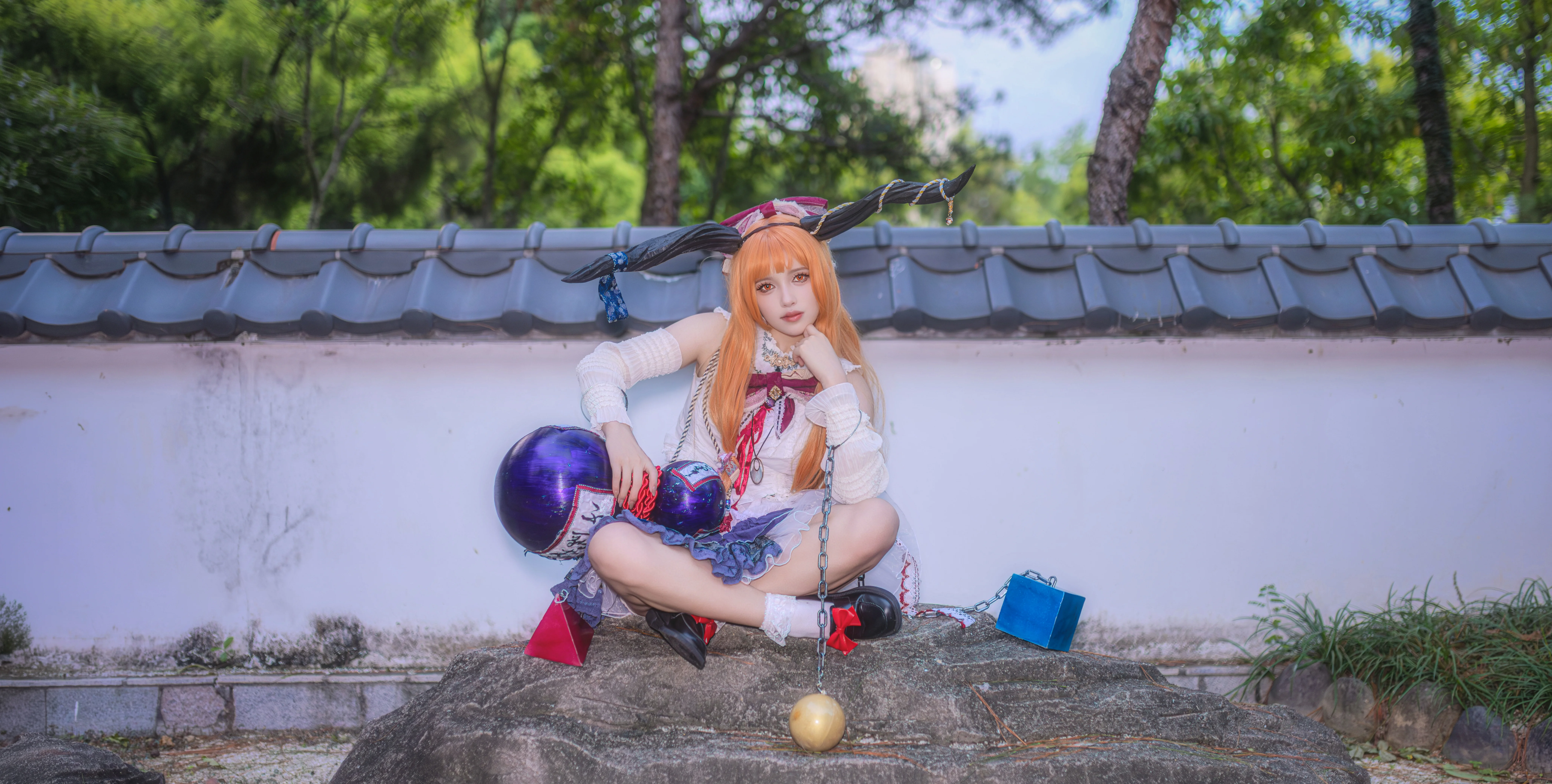 橘发与酒葫芦的户外实景cosplay分享 - 第 6 张