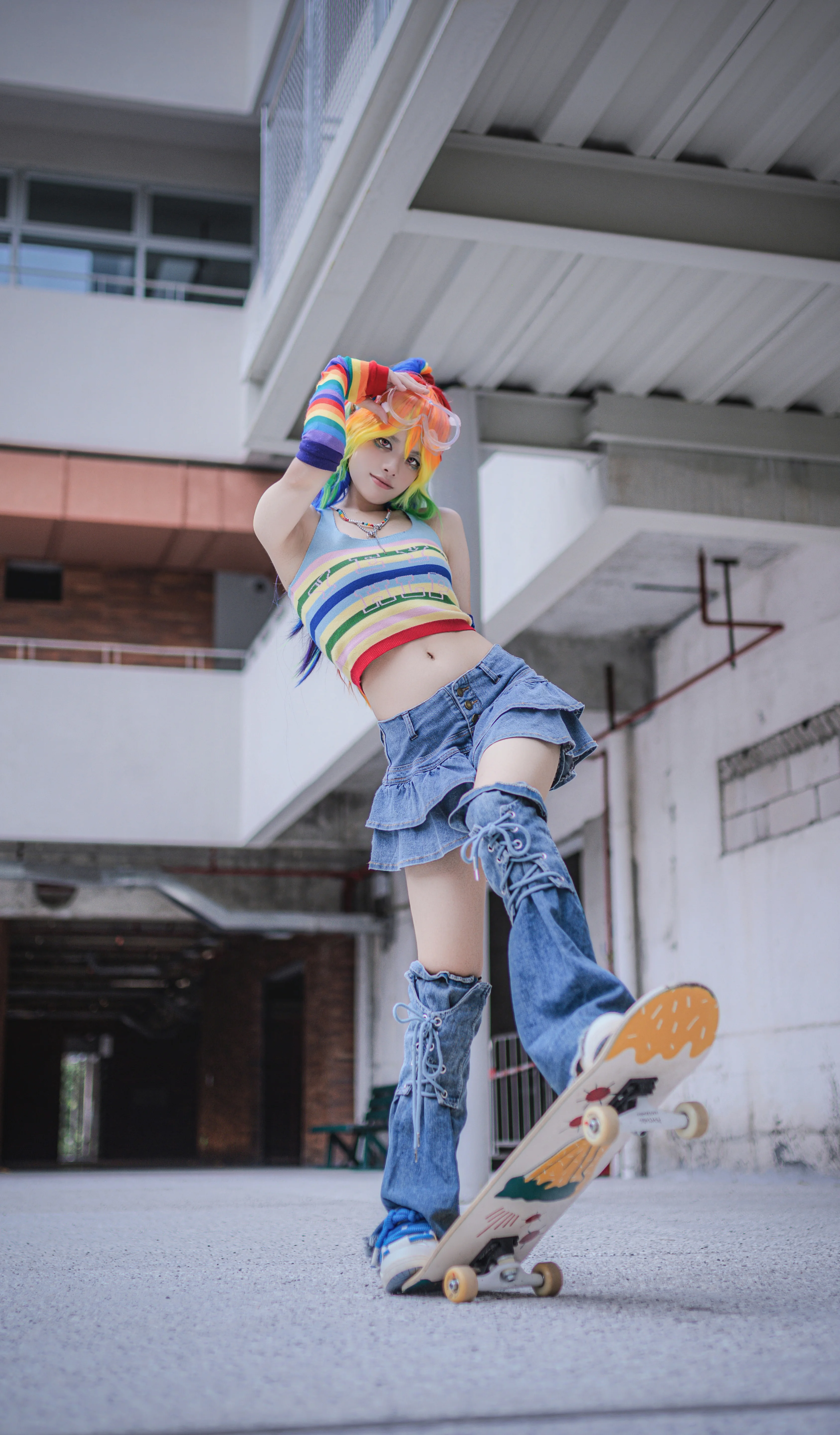 【云宝黛西cos】小马宝莉拟人造型，街头滑板风的酷飒呈现