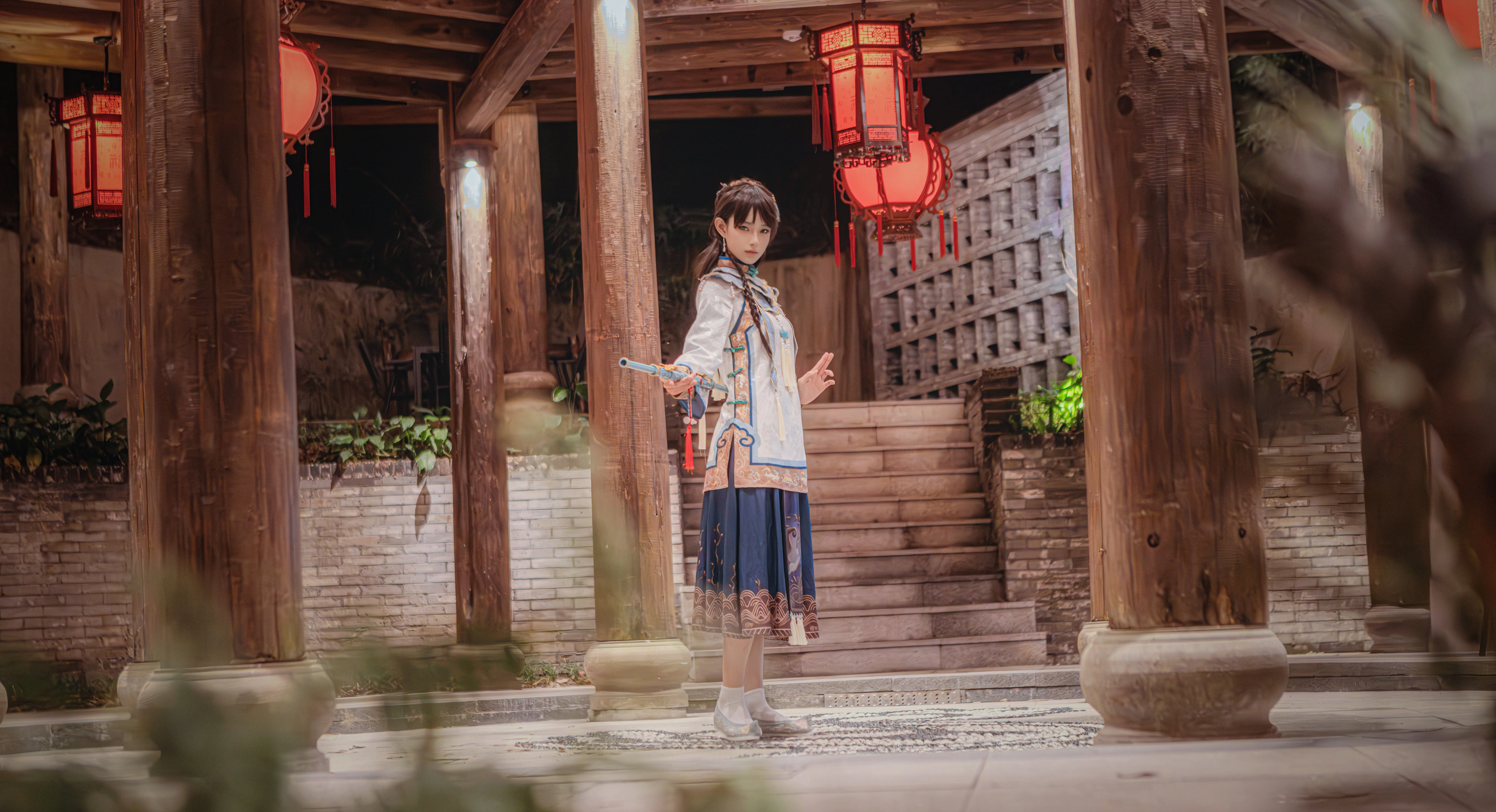 【骨董商コスプレ】アイデンティティVの中華風武侠スタイル、今日は凛々しい店主です - 3 枚目