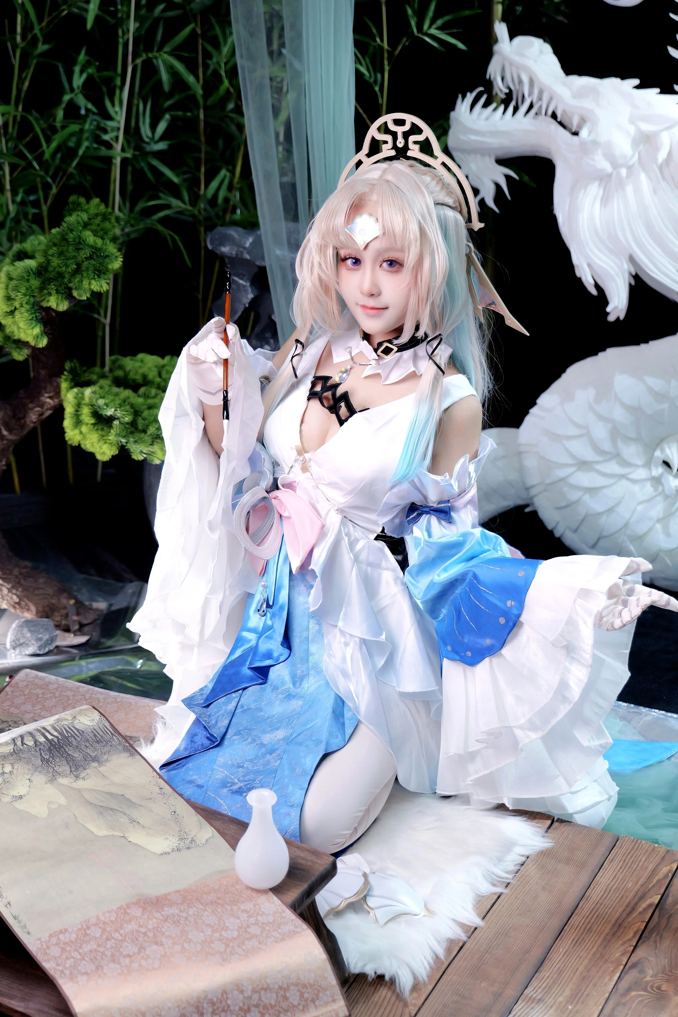 【真珠cos】崩壞星穹鐵道的丹青繪卷，仙氣飄飄的正片分享