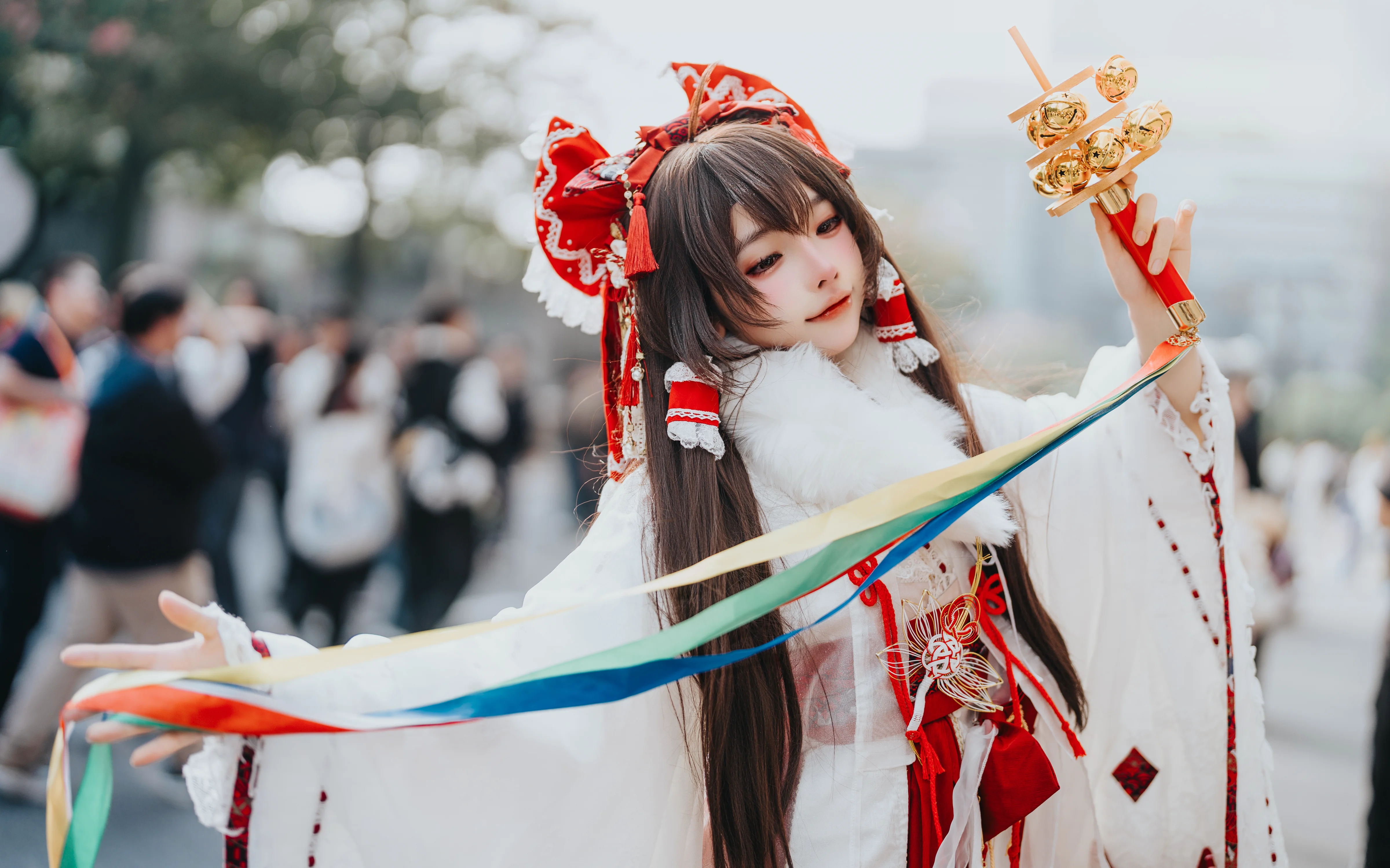 【灵梦cos】元旦萤火虫漫展的红白巫女 - 第 3 张