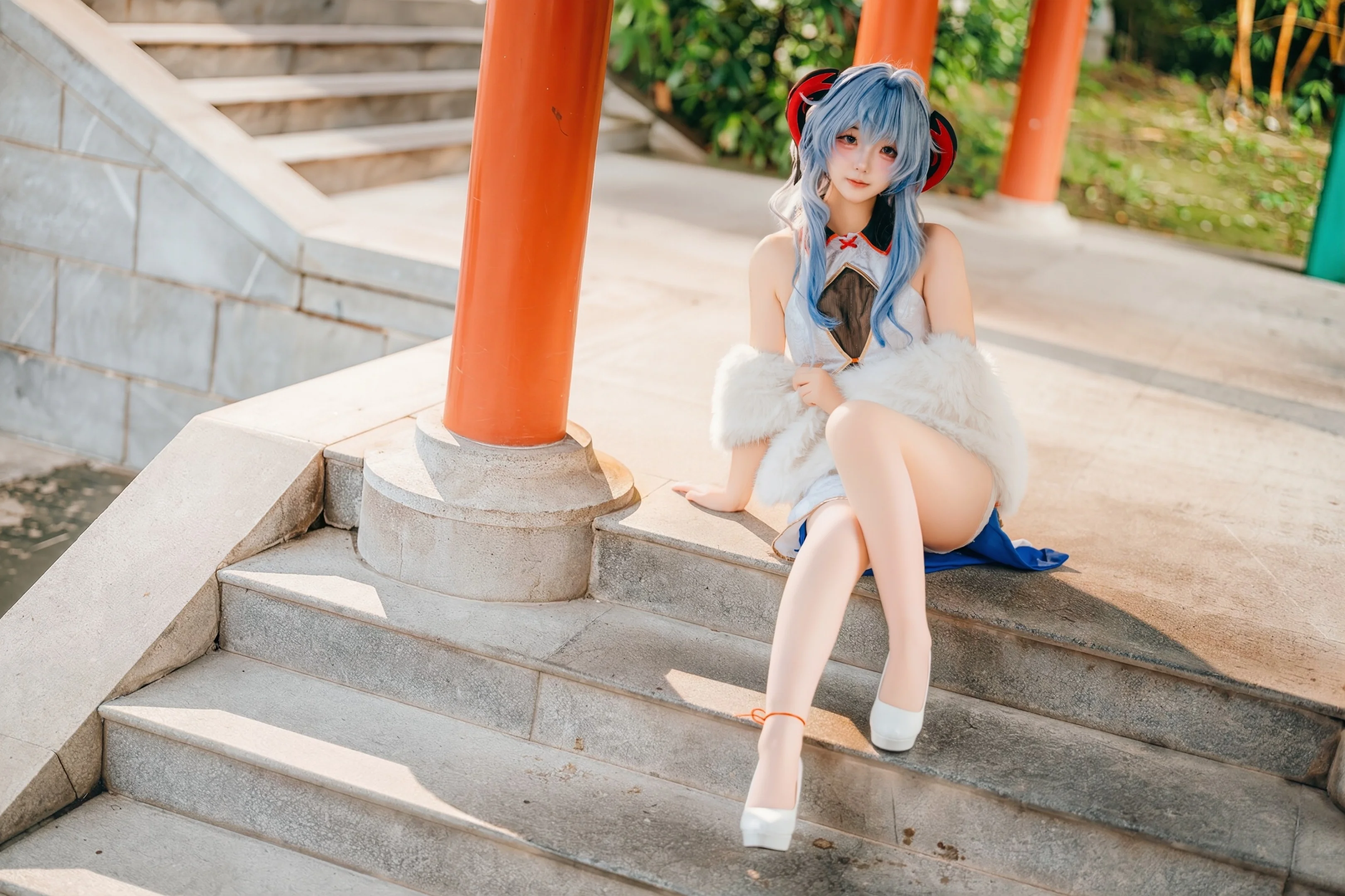 [Ganyu Cosplay] Genshin Impact Character Xinhui Ziyun Temple Chinese-style photography Final Photos - Image 10