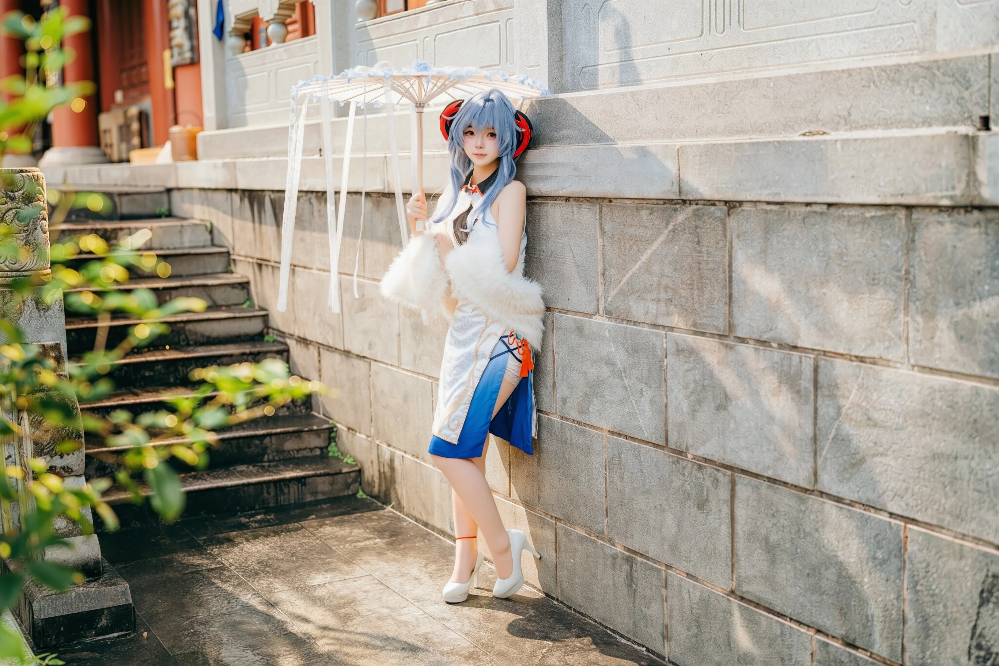 [Ganyu Cosplay] Genshin Impact Character Xinhui Ziyun Temple Chinese-style photography Final Photos - Image 2