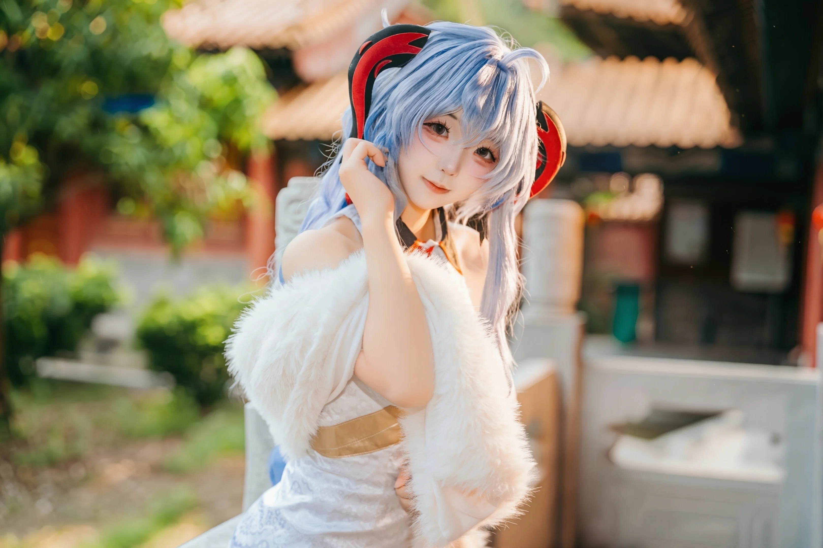 [Ganyu Cosplay] Genshin Impact Character Xinhui Ziyun Temple Chinese-style photography Final Photos - Image 4