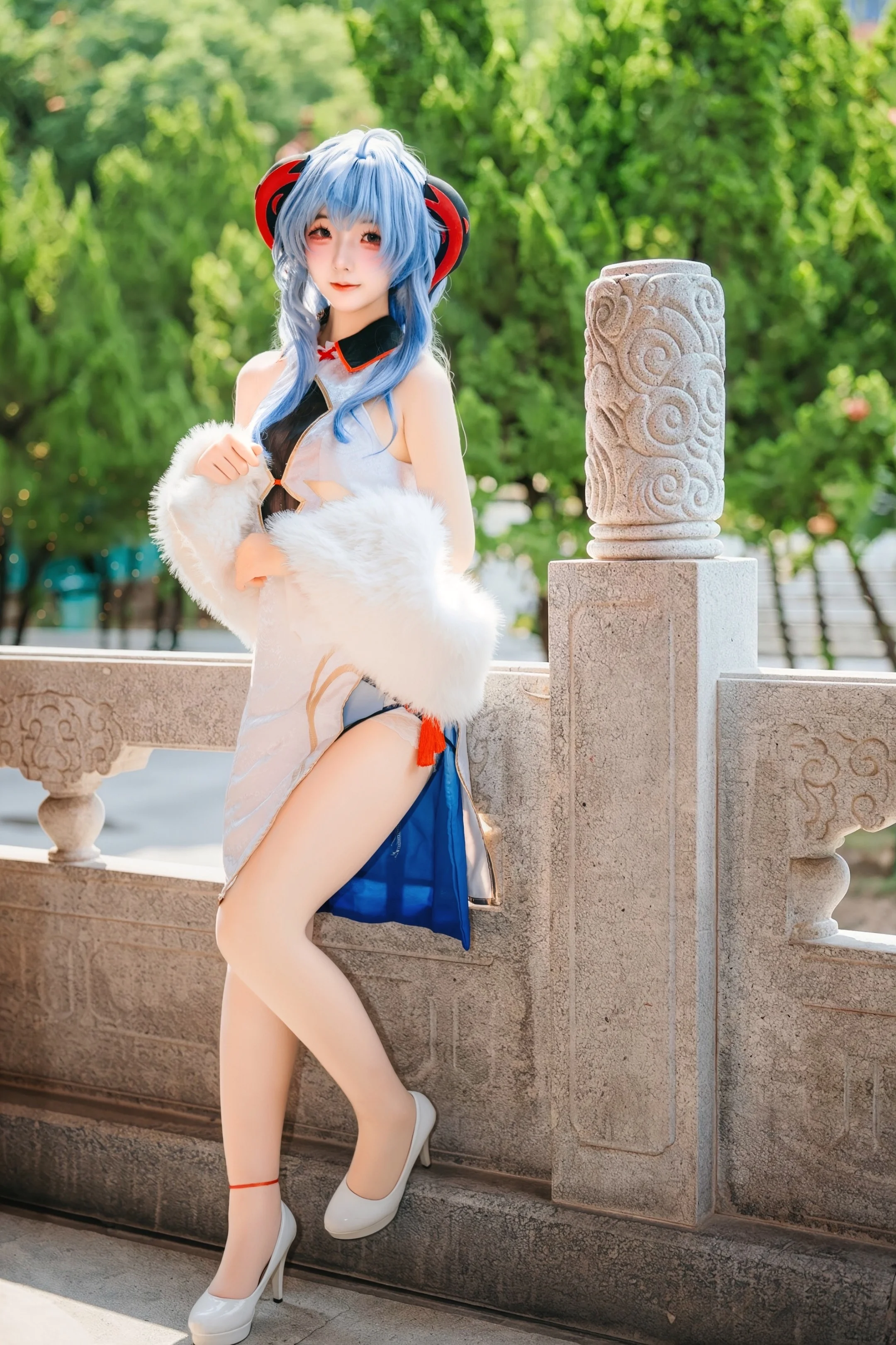 [Ganyu Cosplay] Genshin Impact Character Xinhui Ziyun Temple Chinese-style photography Final Photos - Image 5