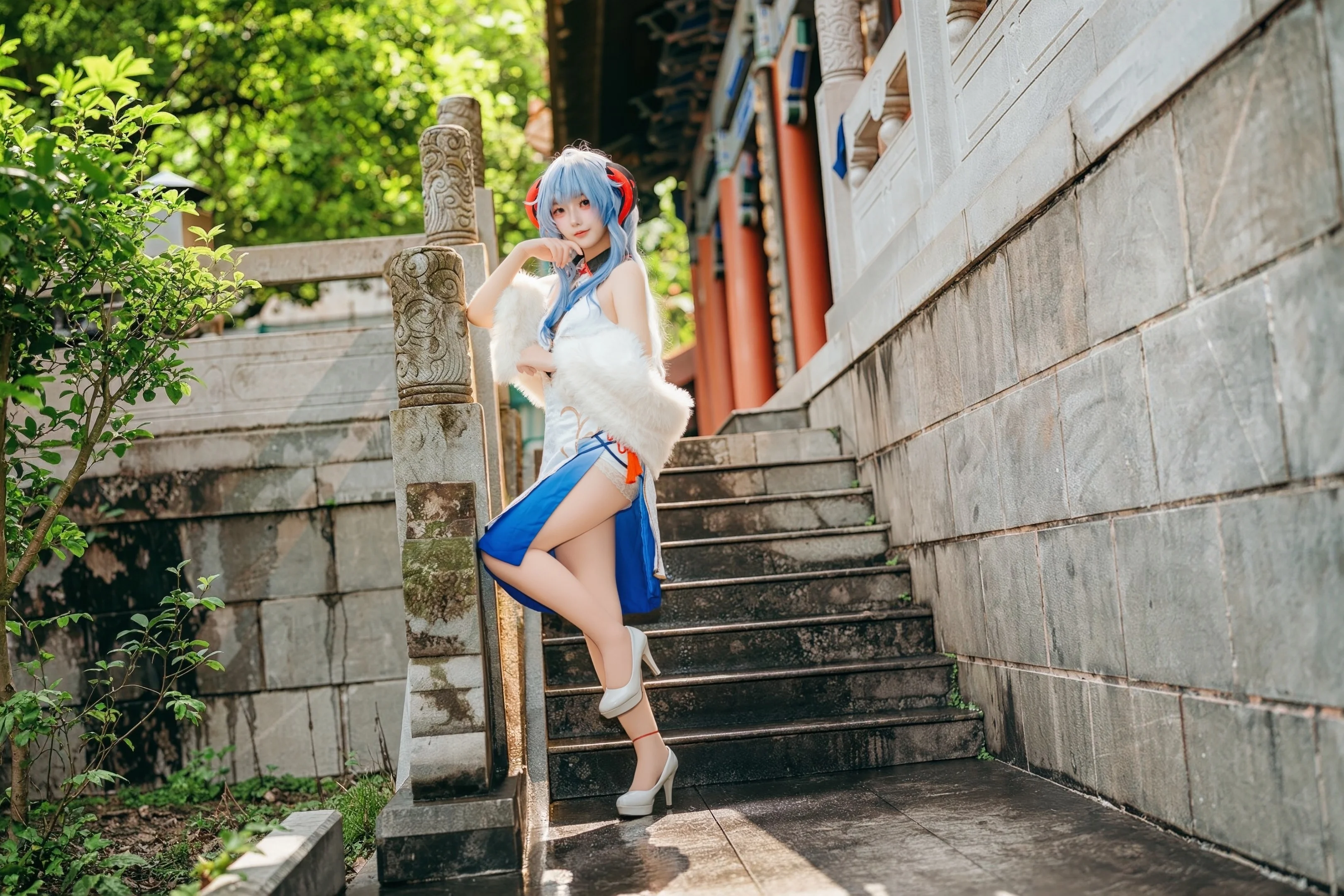 [Ganyu Cosplay] Genshin Impact Character Xinhui Ziyun Temple Chinese-style photography Final Photos - Image 6