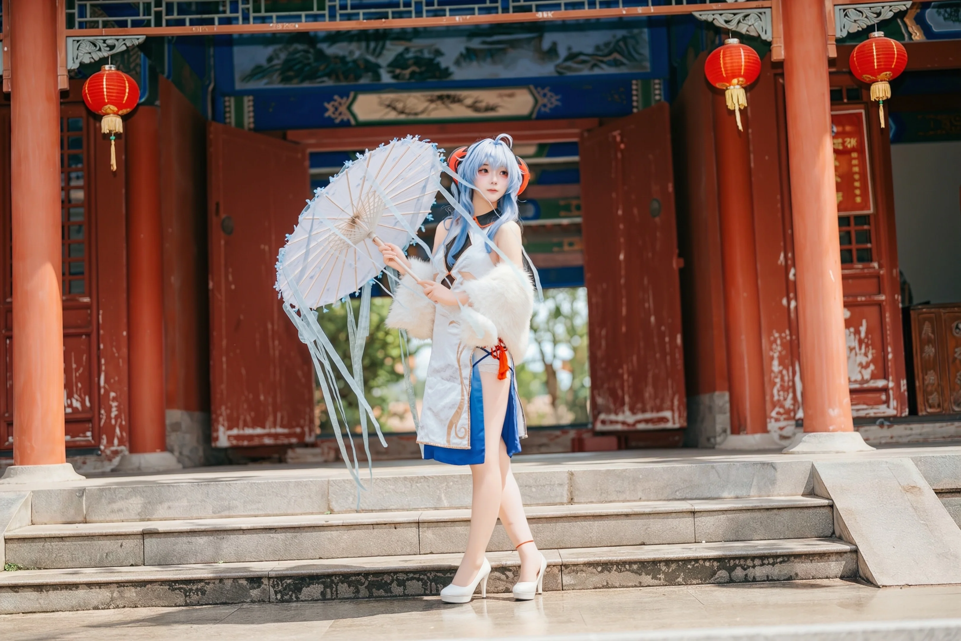 [Ganyu Cosplay] Genshin Impact Character Xinhui Ziyun Temple Chinese-style photography Final Photos - Image 7