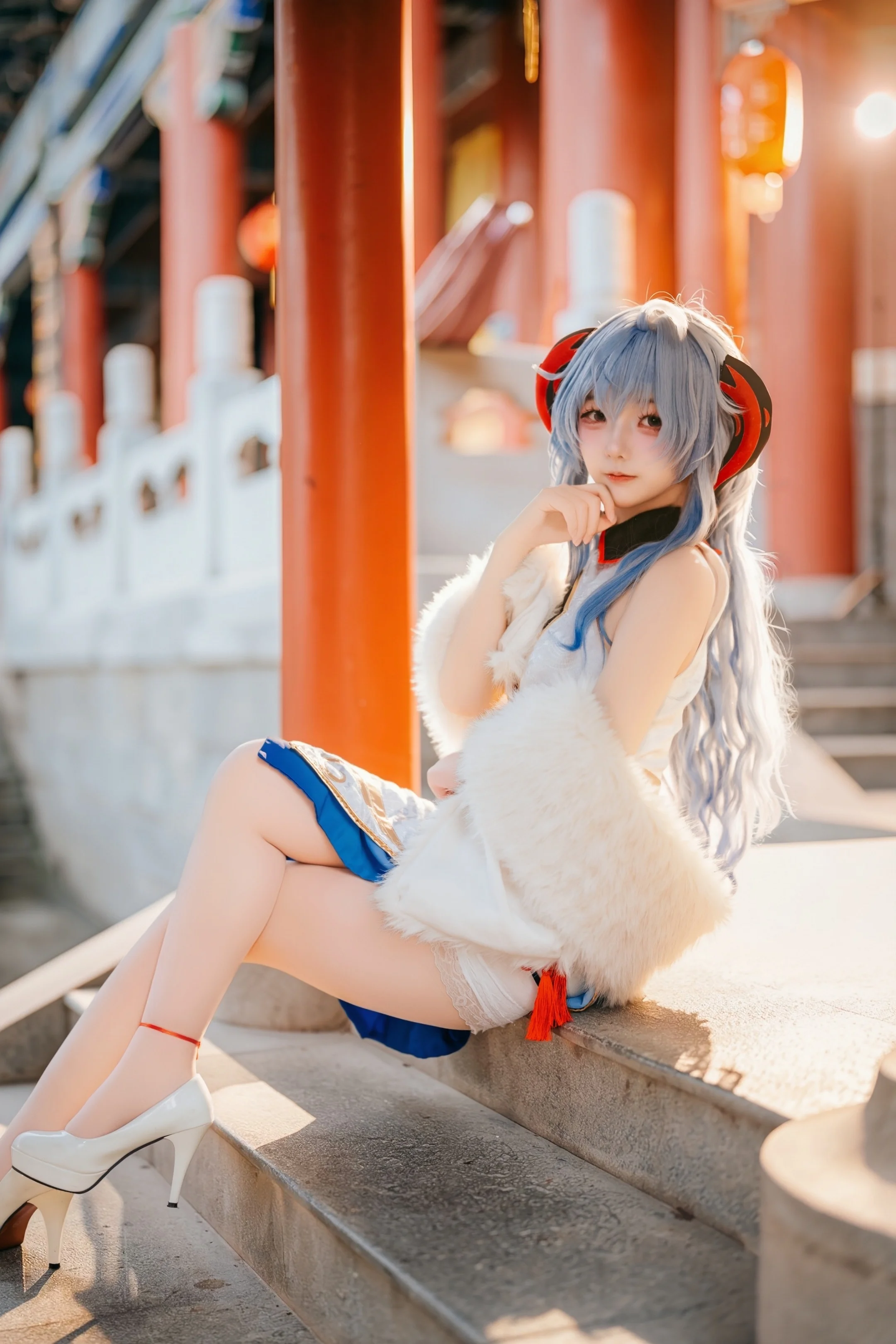 [Ganyu Cosplay] Genshin Impact Character Xinhui Ziyun Temple Chinese-style photography Final Photos - Image 9