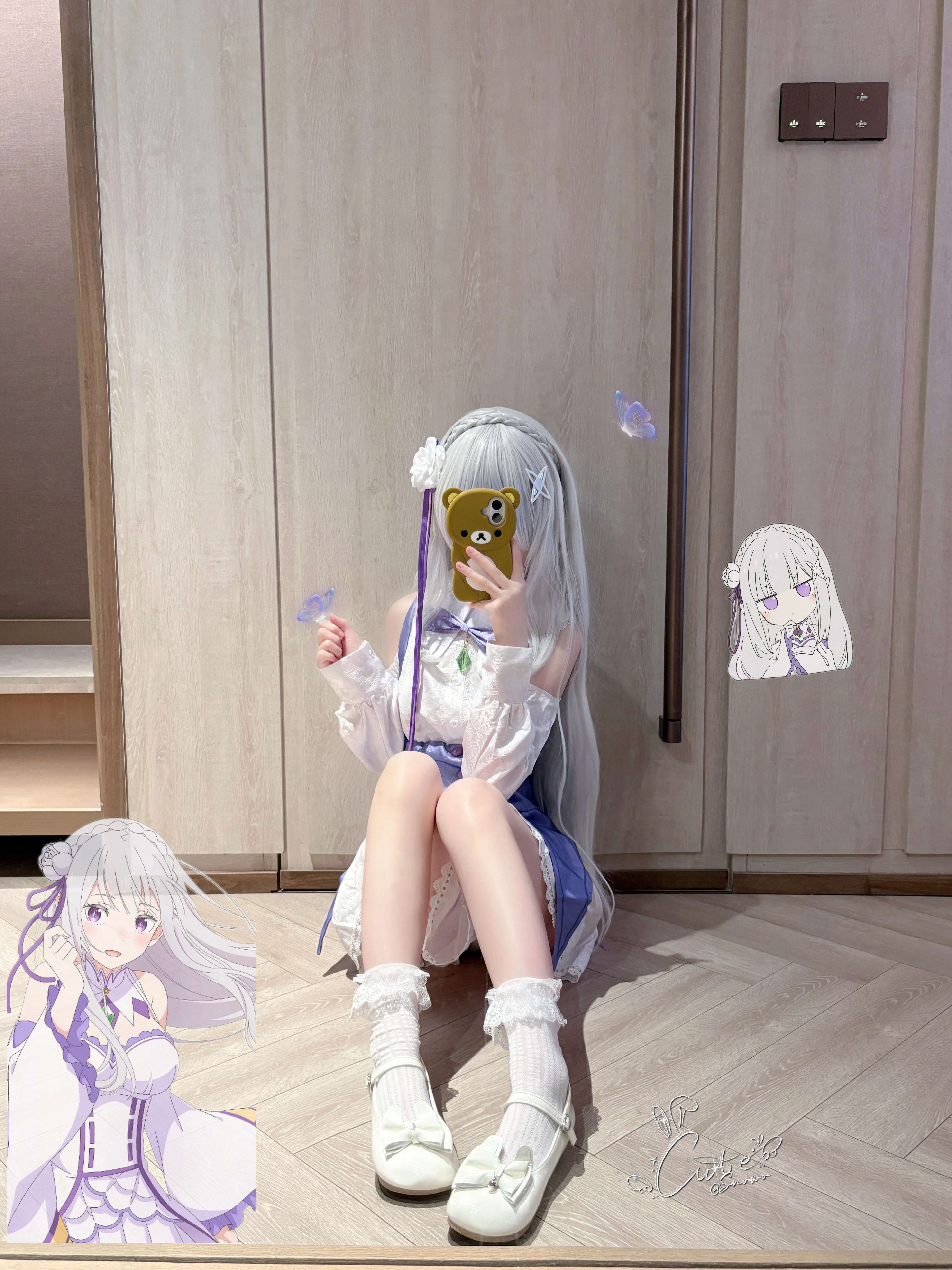 [Emilia cosplay] Re:ZERO -Starting Life in Another World-, the Elf in the Fitting Room