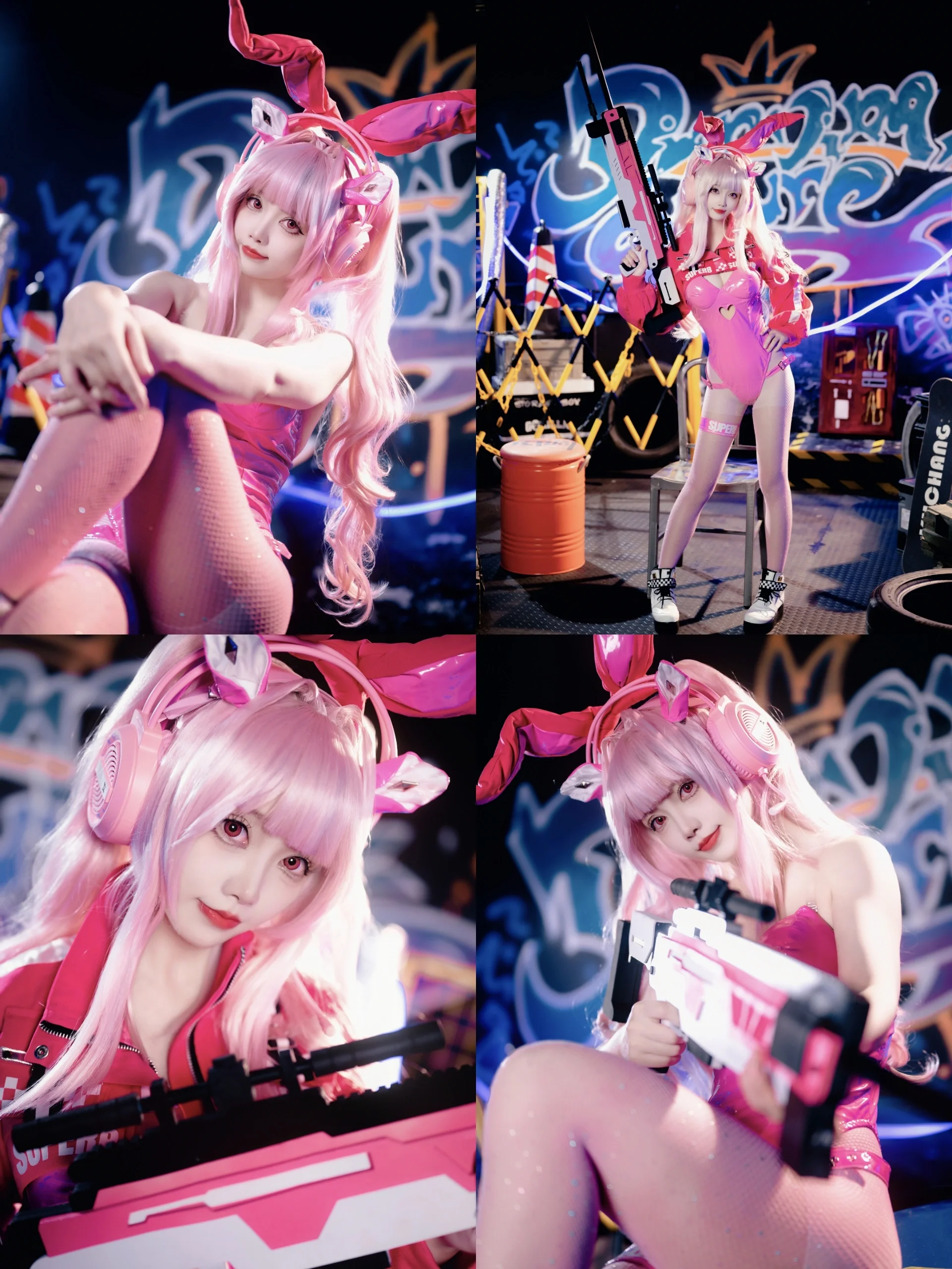 【爱丽丝cos】Nikke胜利女神，高反光皮衣下的战术少女 - 第 1 张