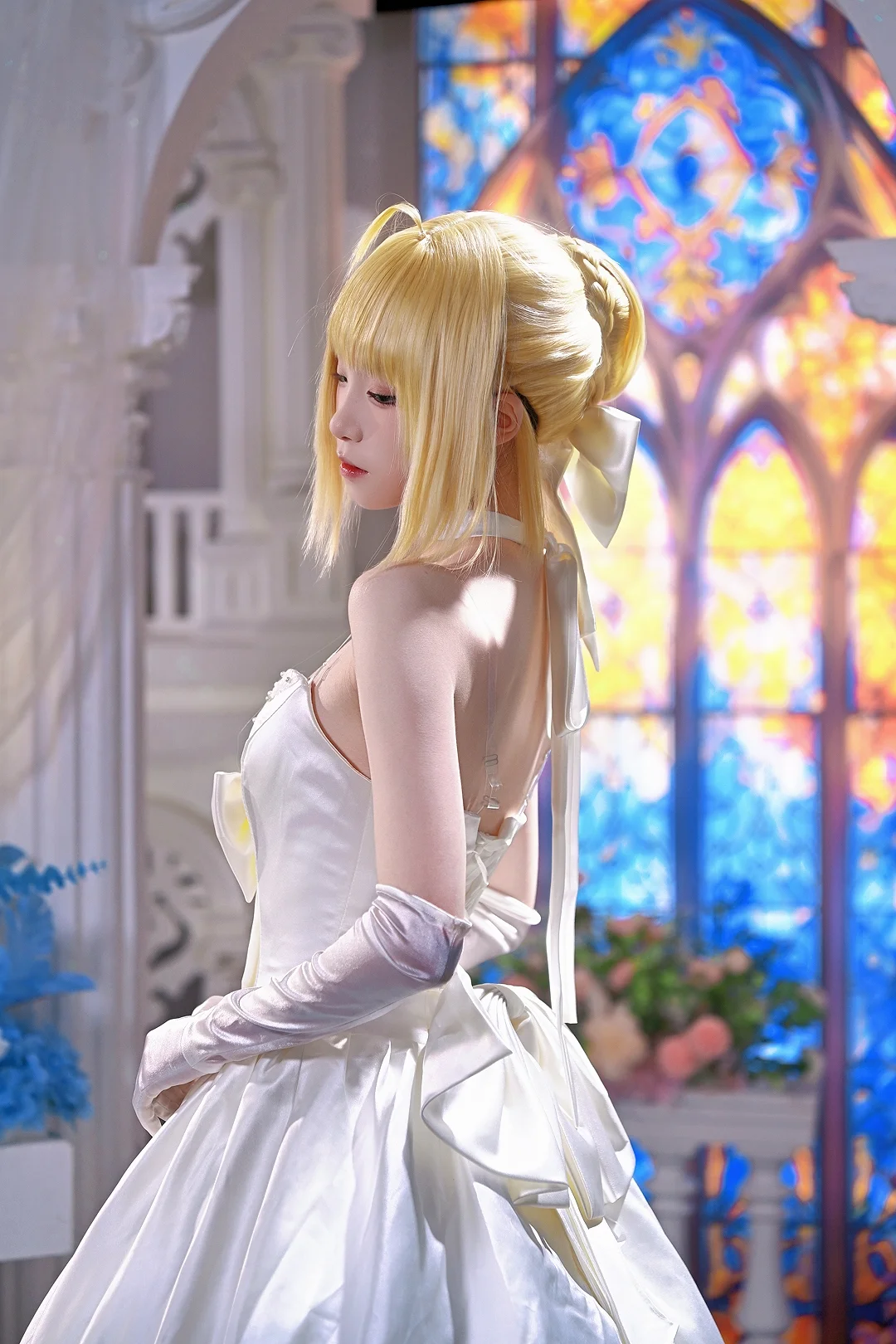 【Saber cos】Fate世界的圣洁婚礼 - 第 3 张