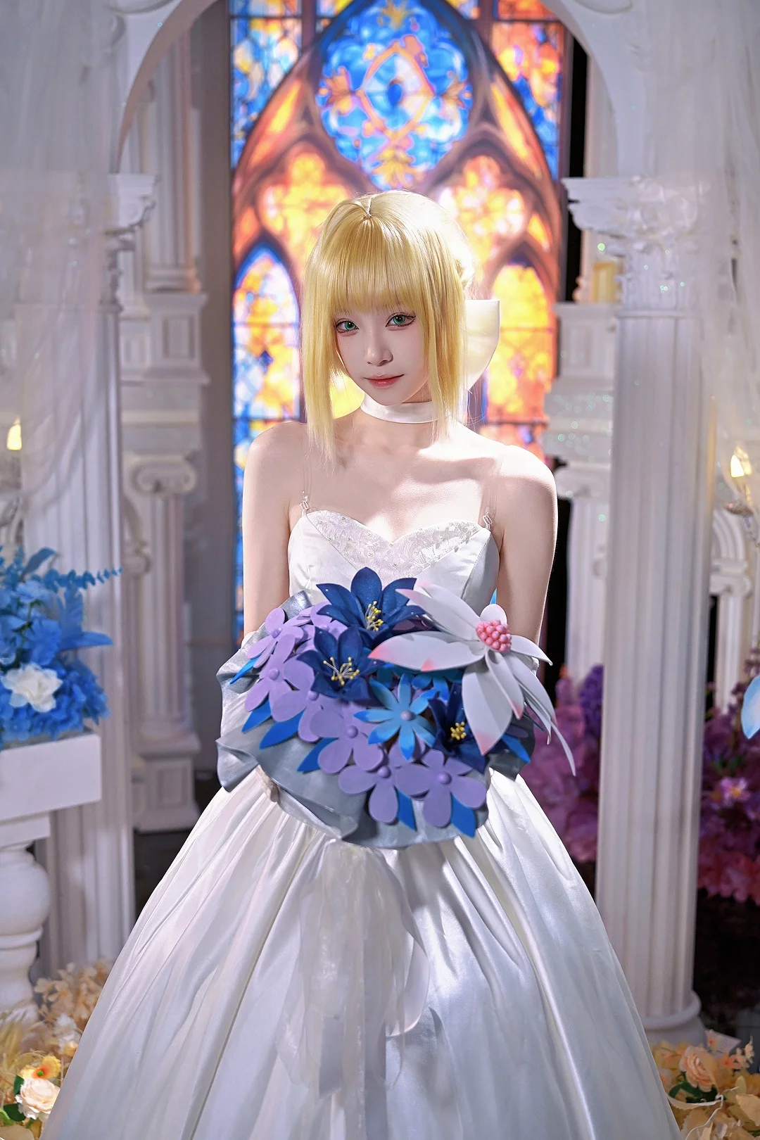 【Saber cos】Fate世界的圣洁婚礼 - 第 6 张