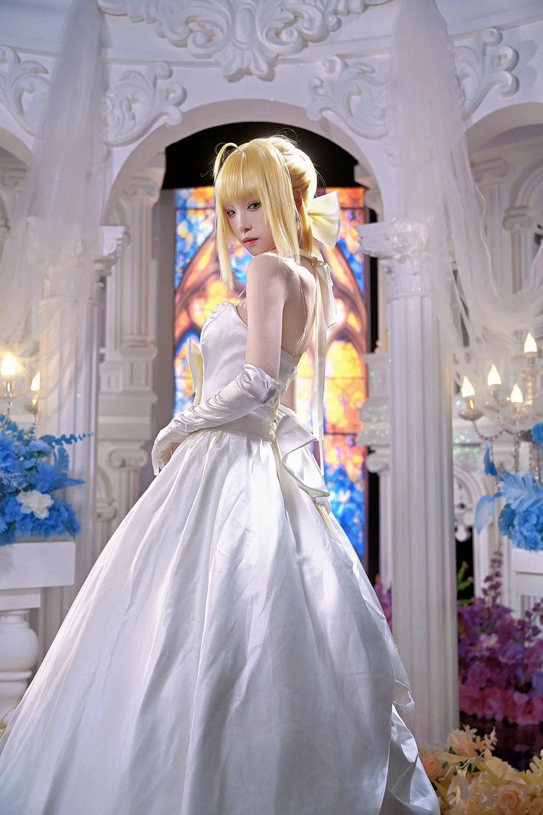 【Saber cos】Fate世界的圣洁婚礼 - 第 7 张