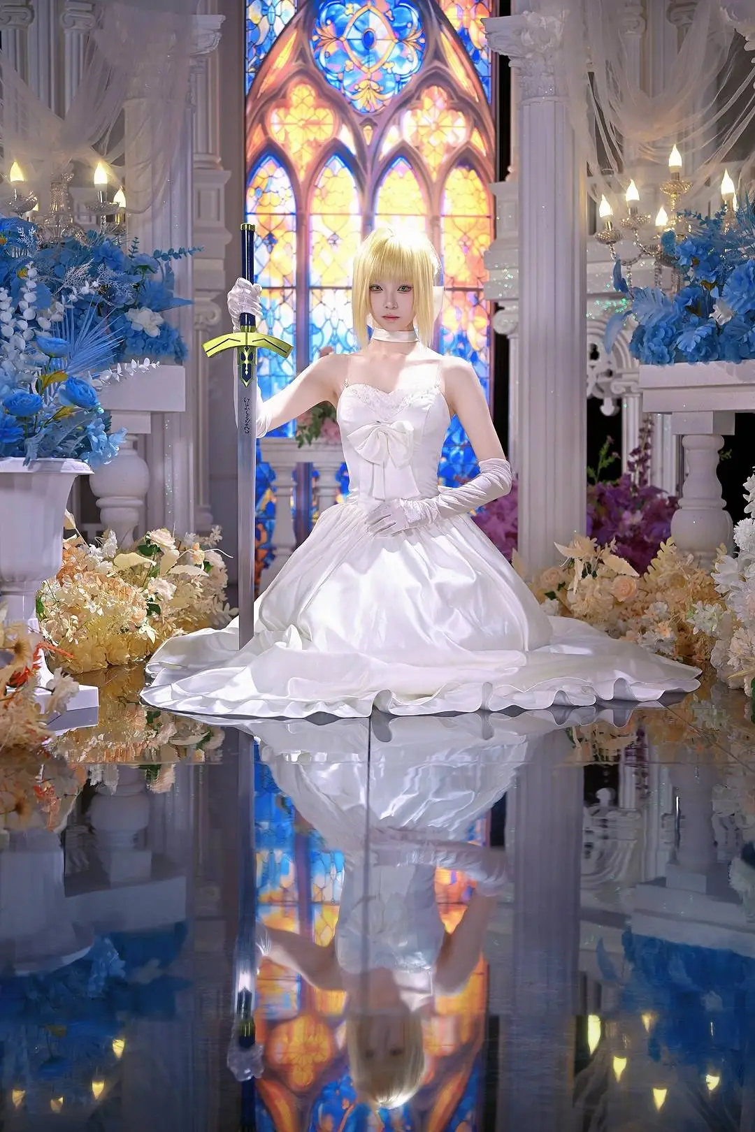 【Saber花嫁cos】在圣洁的礼赞中，见证永恒的誓言 - 第5张