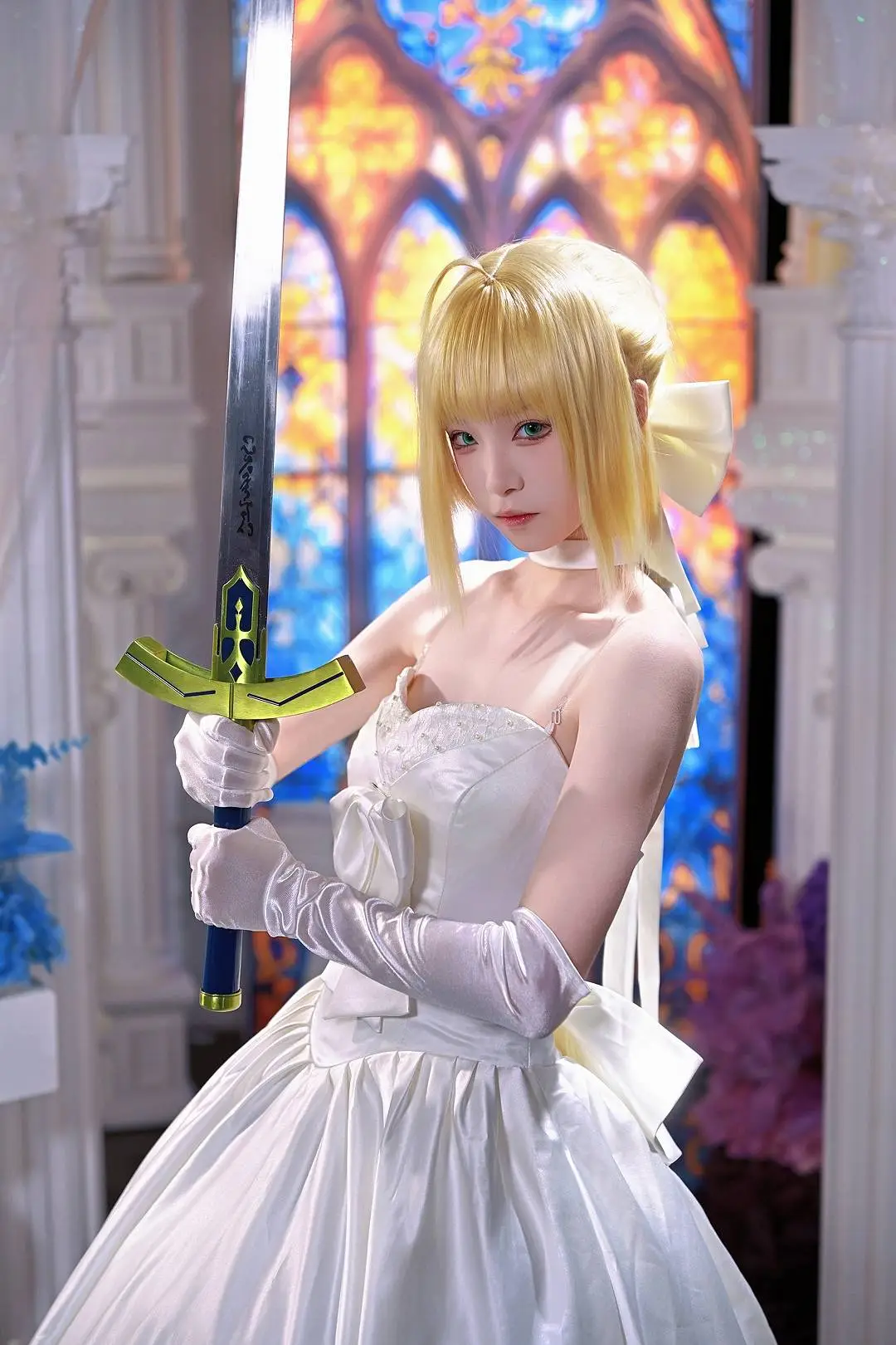 【Saber花嫁cos】在圣洁的礼赞中，见证永恒的誓言 - 第6张