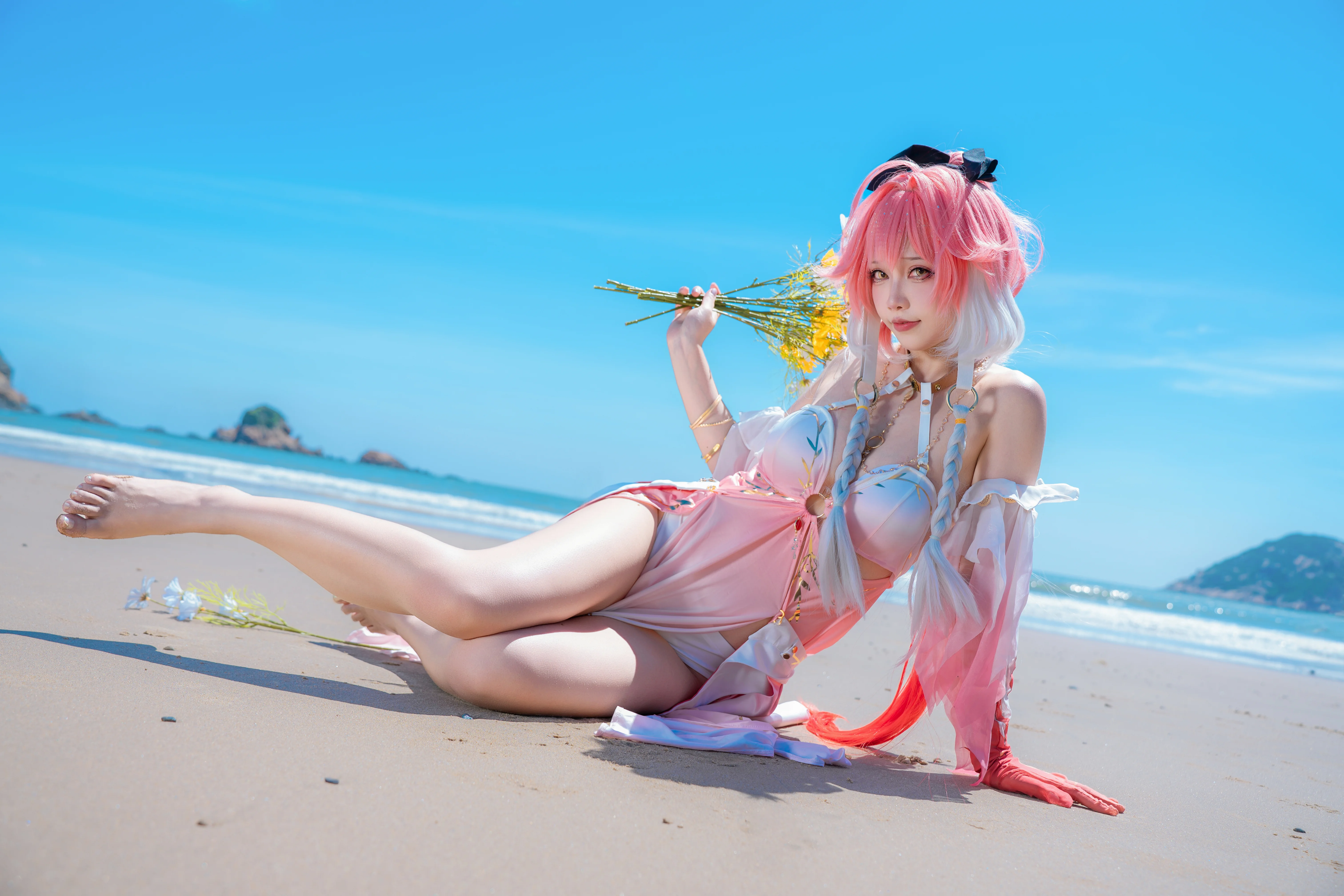 【长离cos】鸣潮的海风与浪花，135mm旅拍视角 - 第 4 张