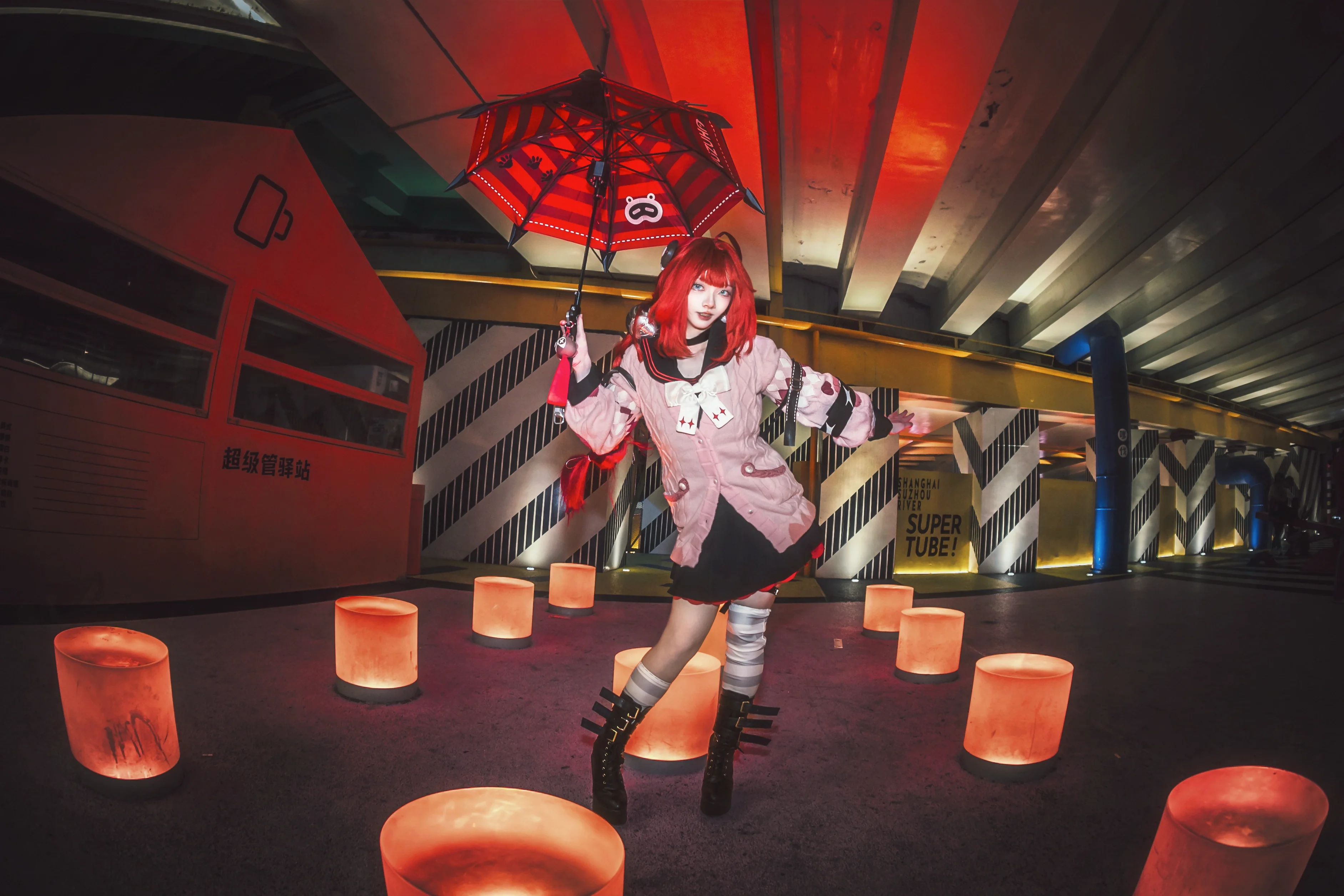 【浮波柚葉cos】絕區零紅髮少女的魚眼初體驗 - 第 3 張