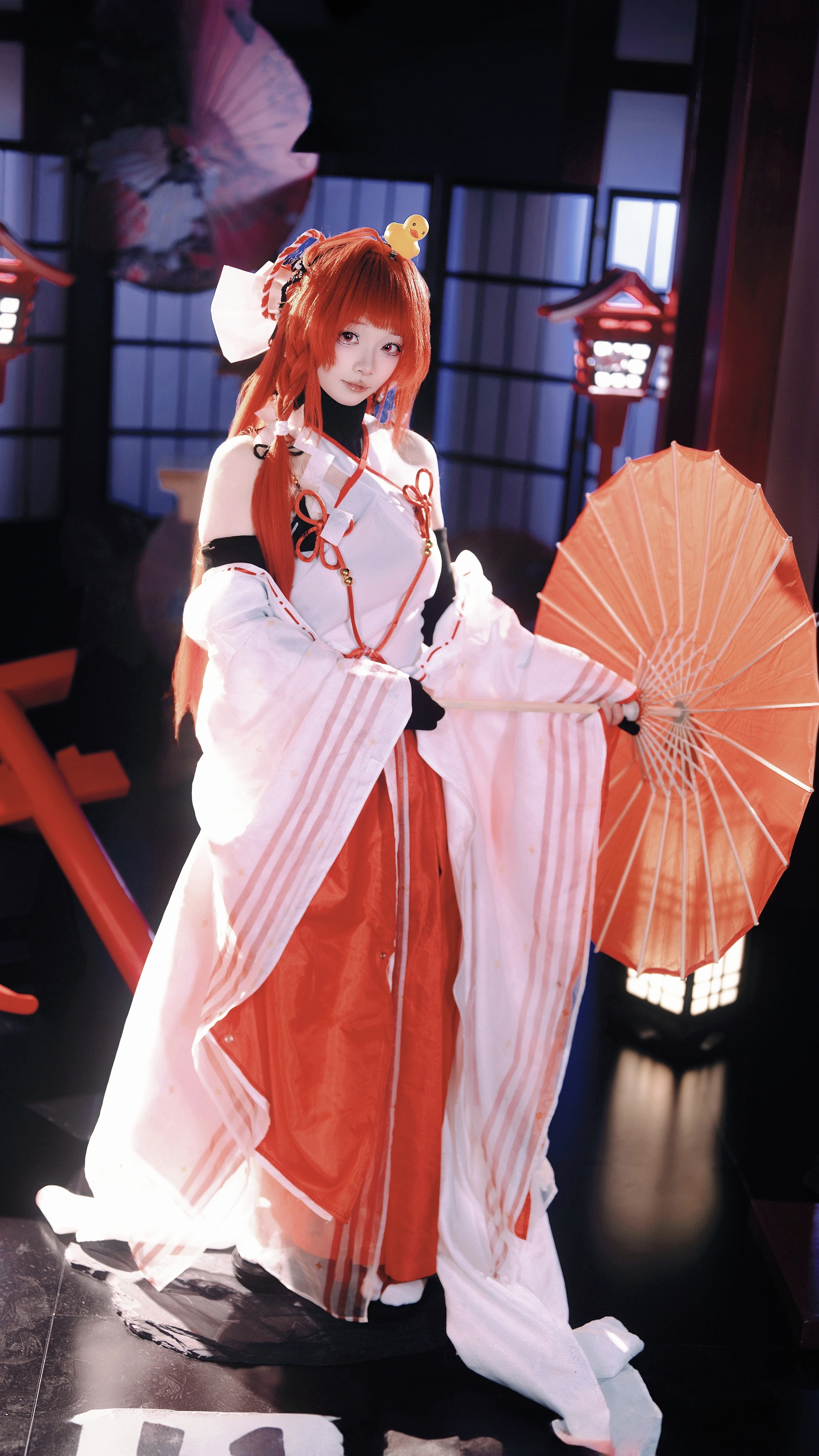【上杉绘梨衣cos】龙族3黑月之潮里的红白和风记忆