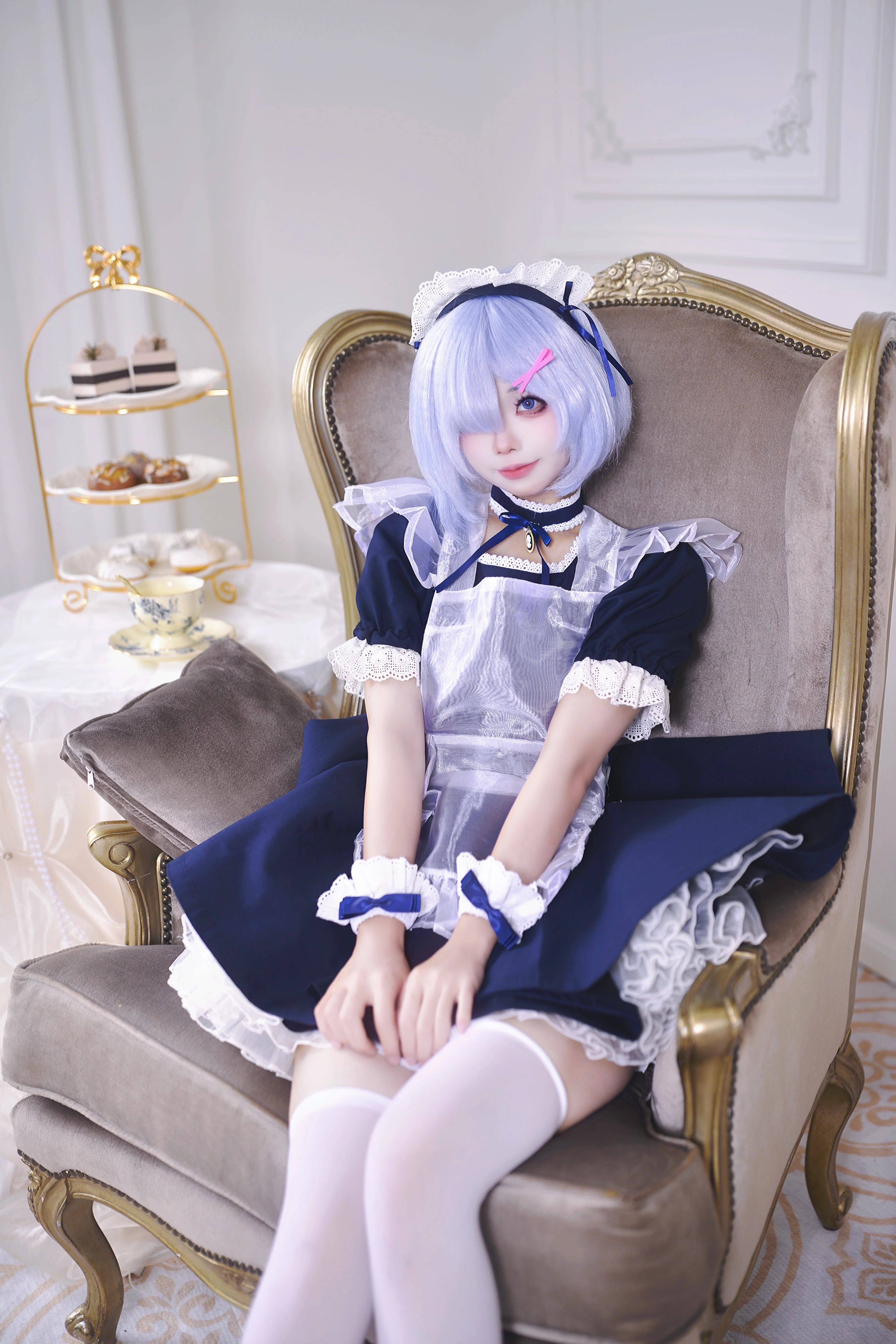 【蕾姆cos】换上女仆装，定格那些活泼俏皮的午后瞬间 - 第 3 张