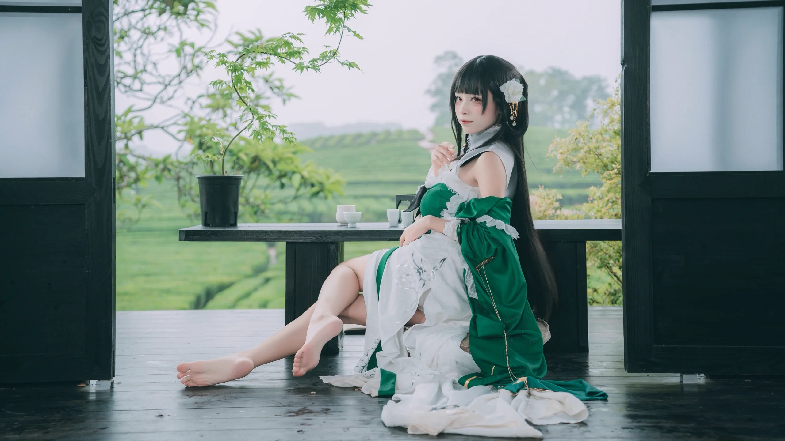【逸仙cos】碧蓝航线里的静谧茶园时光