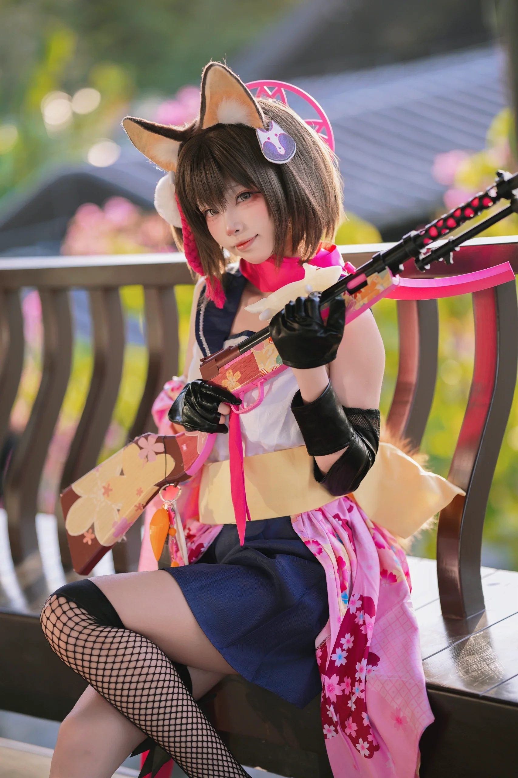 【イズナ コスプレ】ブルーアーカイブの小さな狐、スナイパーだって可愛くいかなくちゃ