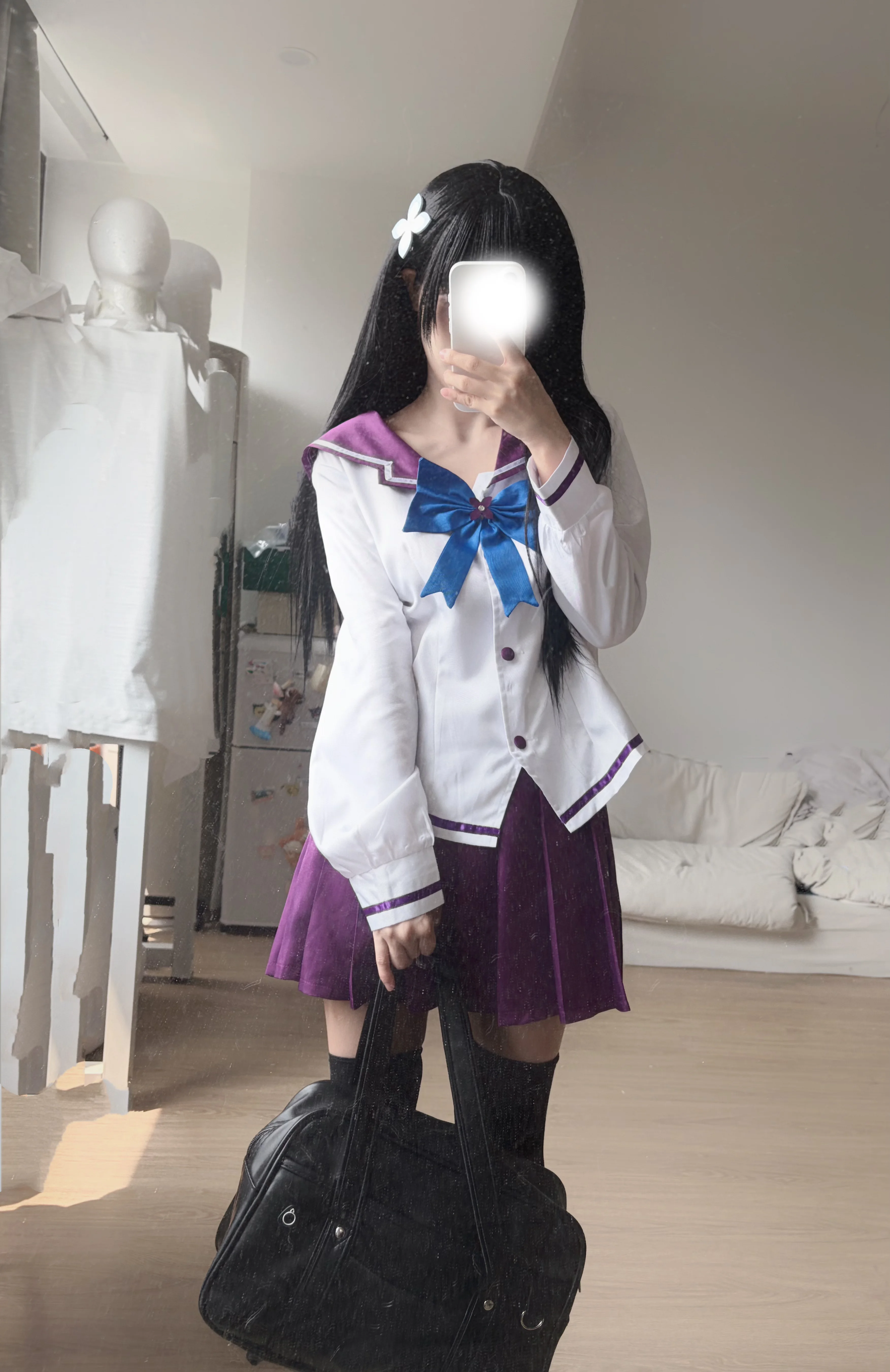 [Sankarea: Undying Love cosplay] Purple Sailor Collar and the Hydrangea Sea - Image 3