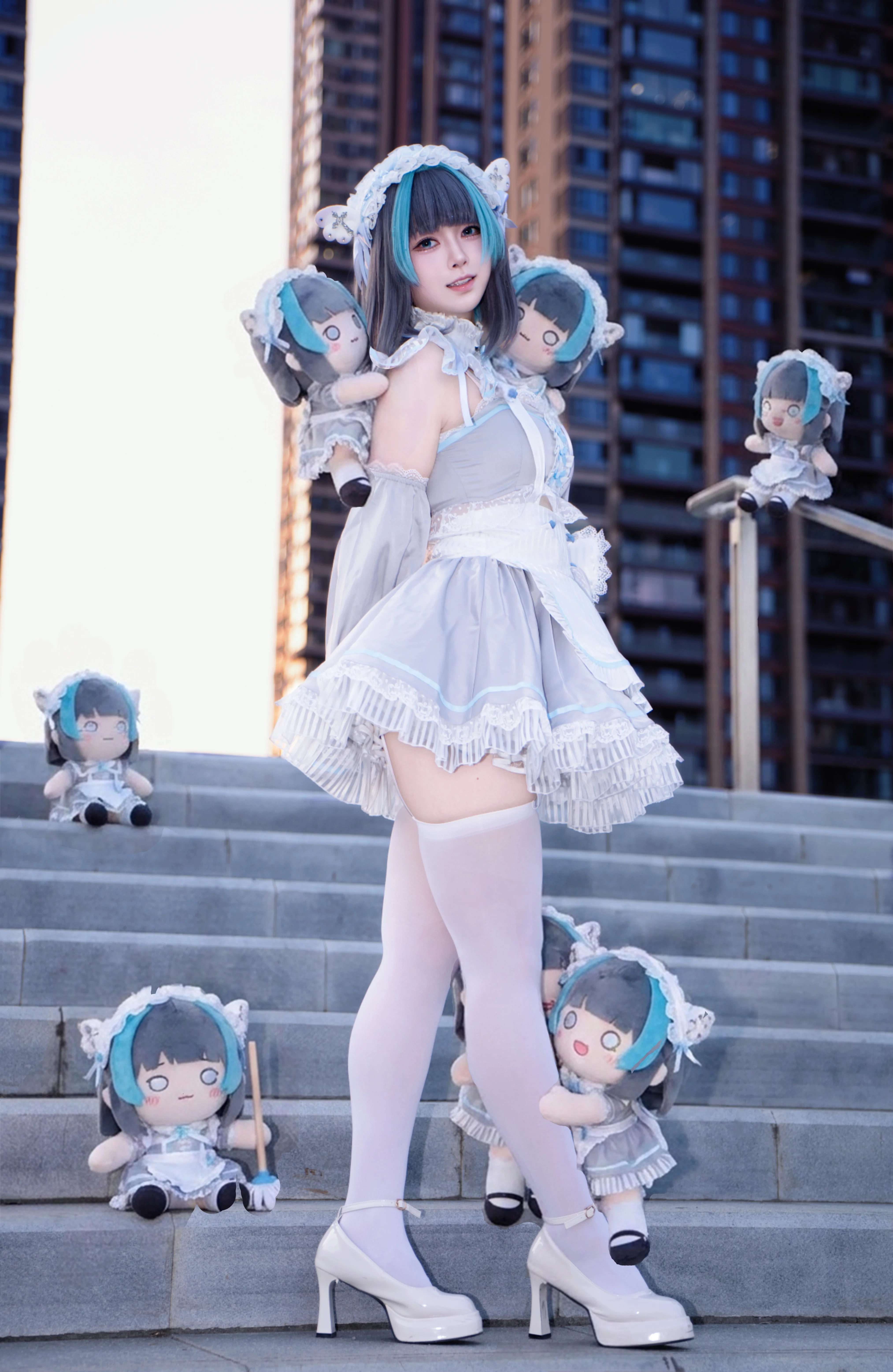 【柴郡cos】碧蓝航线里的猫猫女仆与fufu大军 - 第 2 张